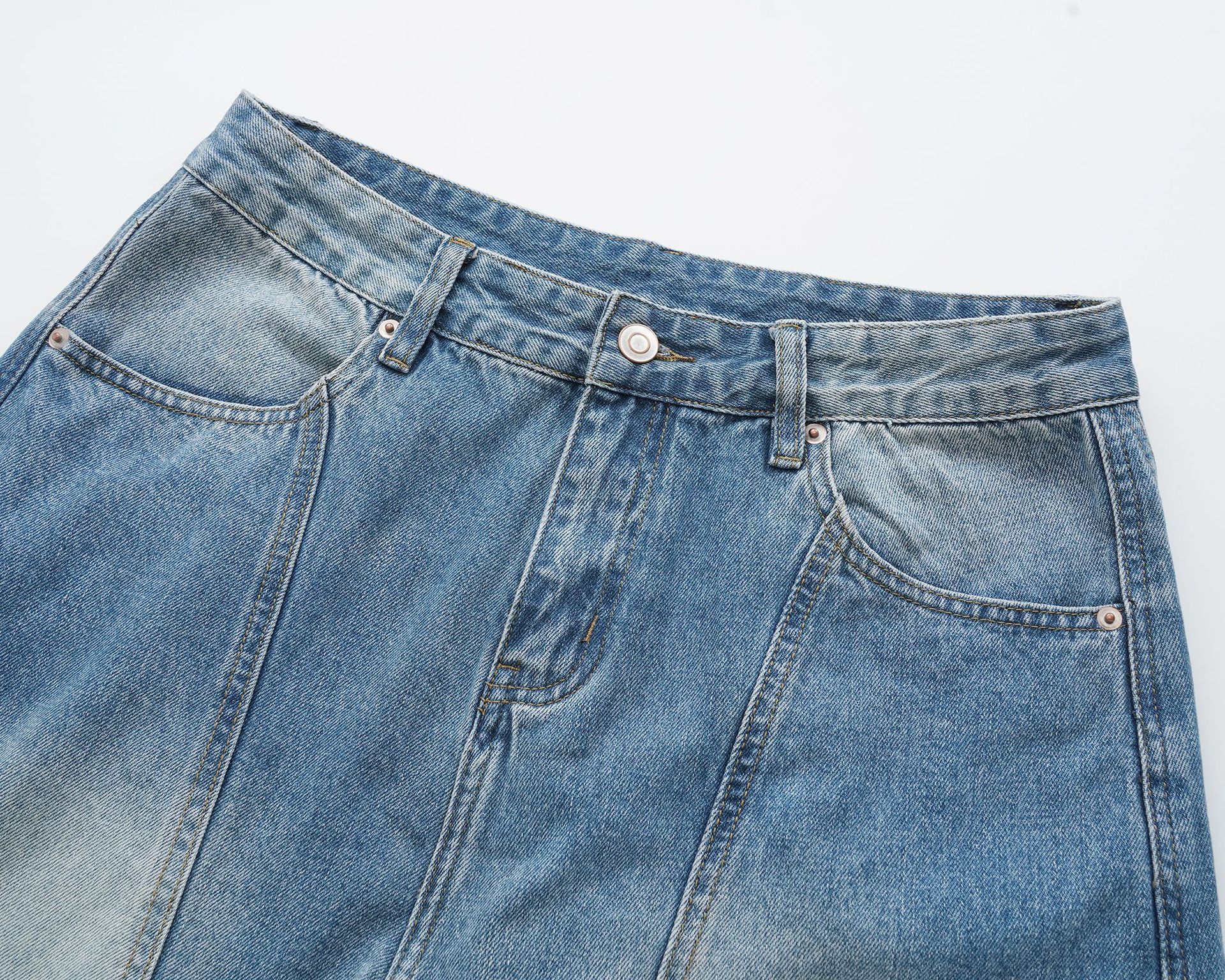 Japanese Brand × Jean High Street Washed Loose Wide Leg Scimitar Jeans Size US 32 / EU 48 - 3 Thumbnail