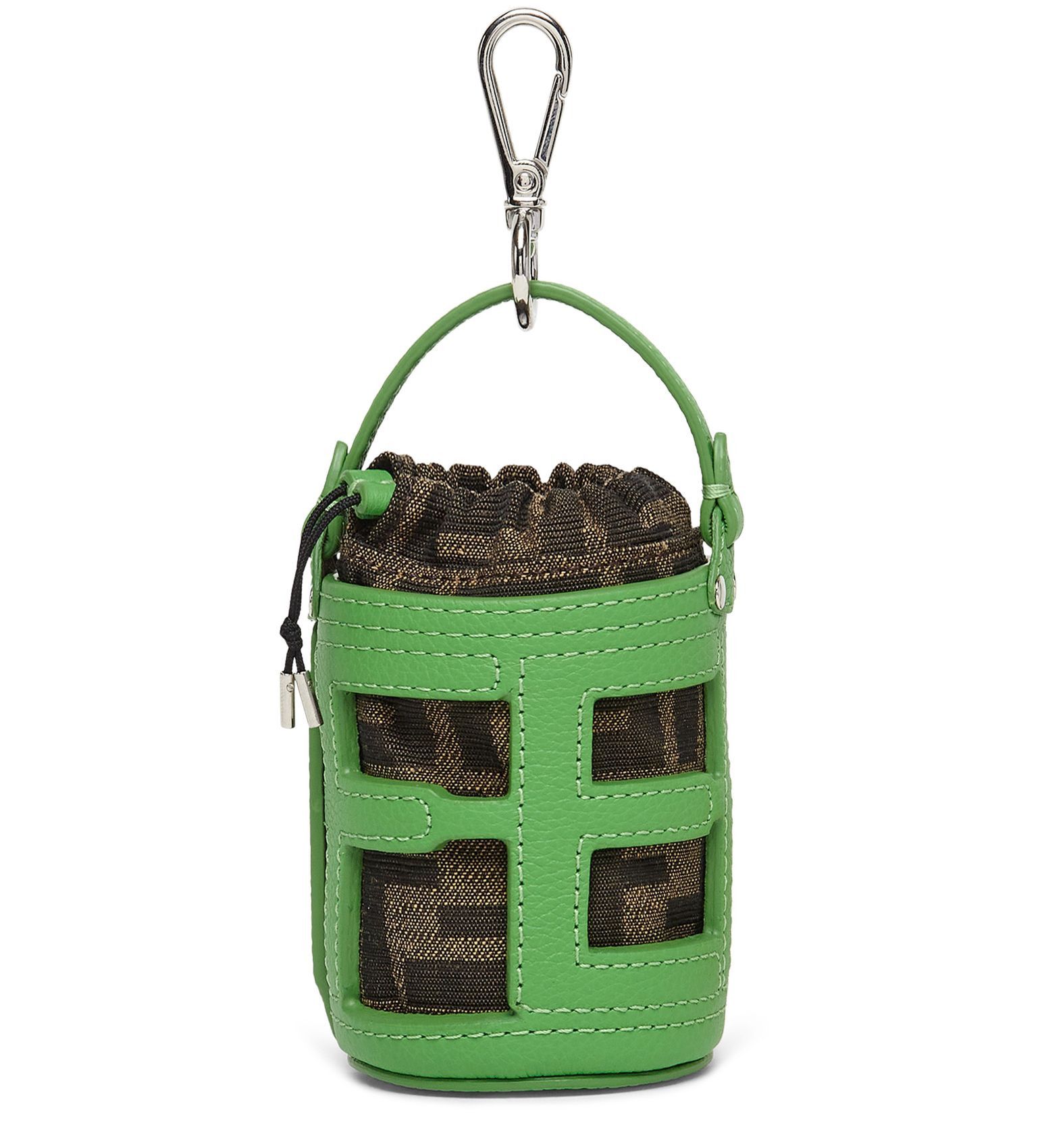 Fendi o1loc1c0824 Size: OS / Bucket Bag Charm in Vert Size ONE SIZE - 1 Thumbnail