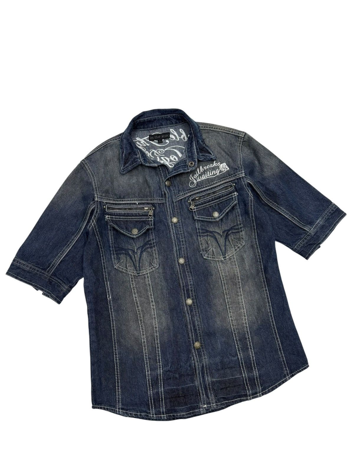 In The Attic IN THE ATTIC PUNK DENIM SHIRT Size US S / EU 44-46 / 1 - 5 Thumbnail