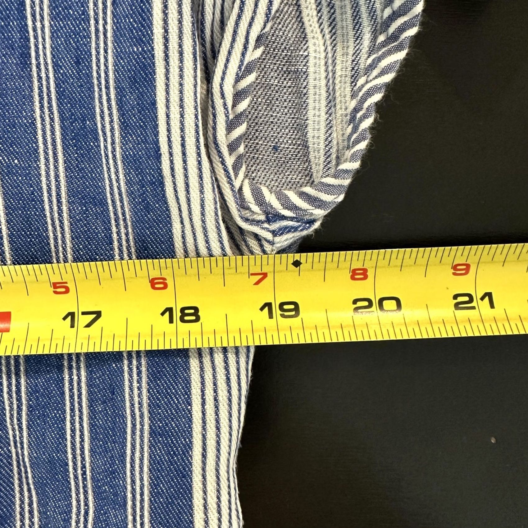 Vineyard Vines VINEYARD VINES Dress Womens 0 Blue White Striped Linen Tassel Boho Tunic Summer Shirt Dress Beach Resort Bohemian Cap Sleeve V-Neck Casual Womens Size XS / US 0-2 / IT 36-38 - 7 Thumbnail