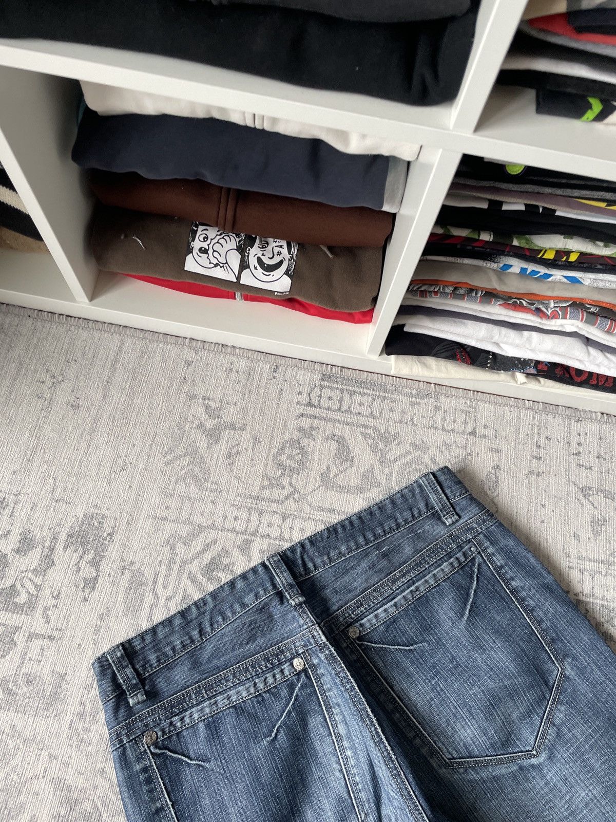 Other Vintage Avant Garde Jeans Flared Baggy Wide Japanese Y2K Size US 34 / EU 50 - 10 Thumbnail