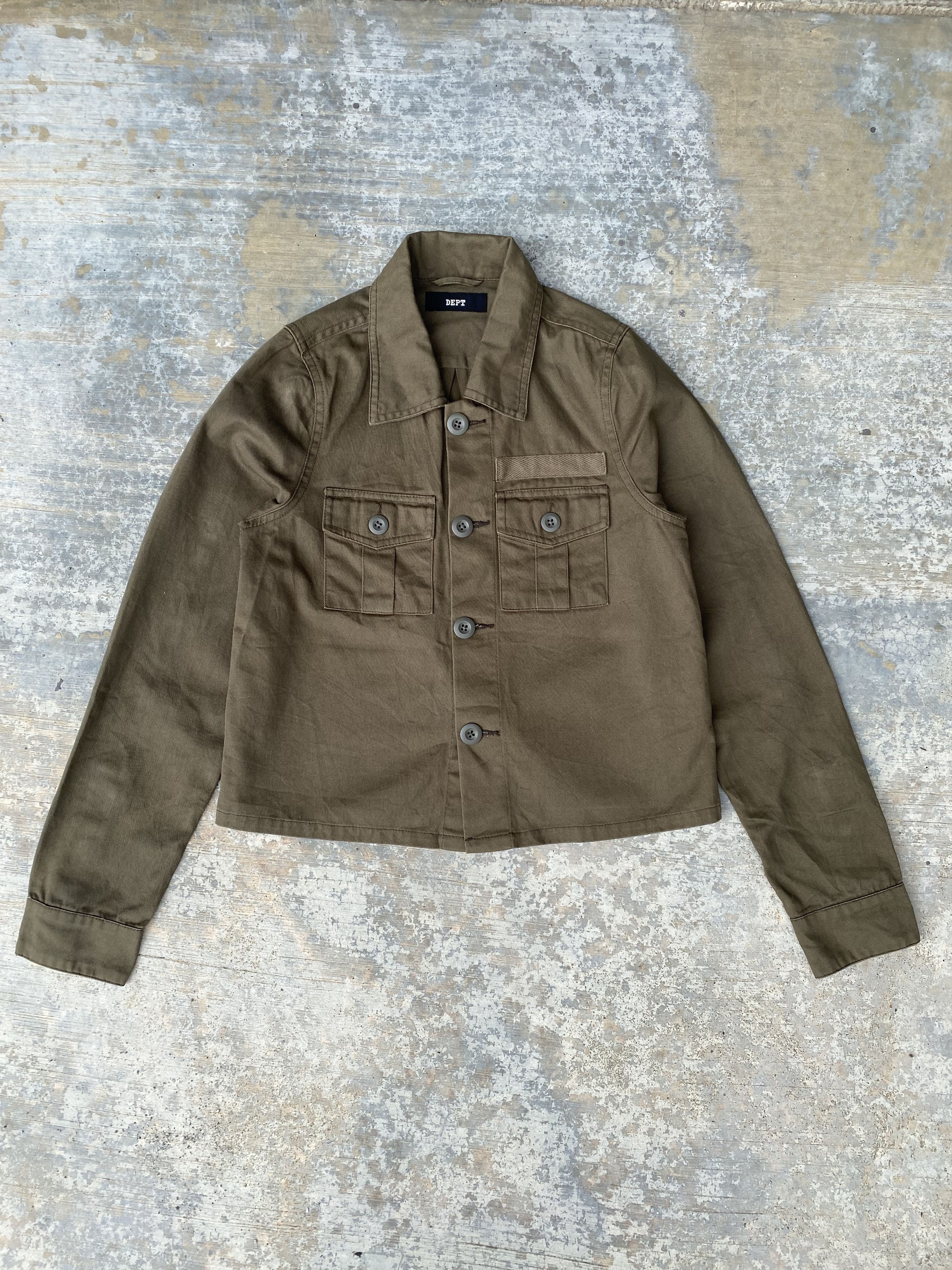 Japanese Brand DEPT olive green miltary jacket Size XS / US 0-2 / IT 36-38 - 1 Thumbnail