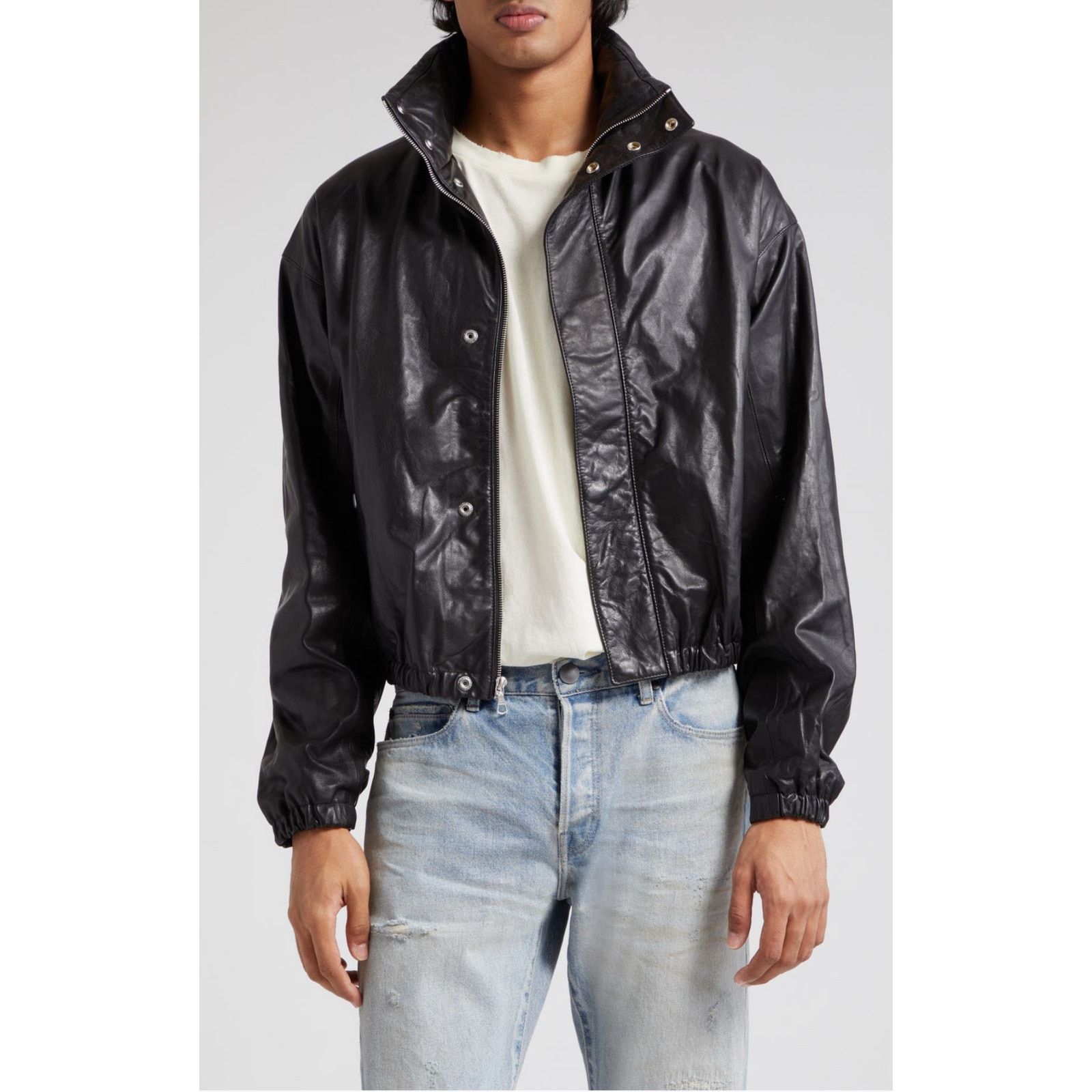 John Elliott $1,998 NWT John Elliott Leather Jumper Jacket | Sz M Size US M / EU 48-50 / 2 - 1 Thumbnail
