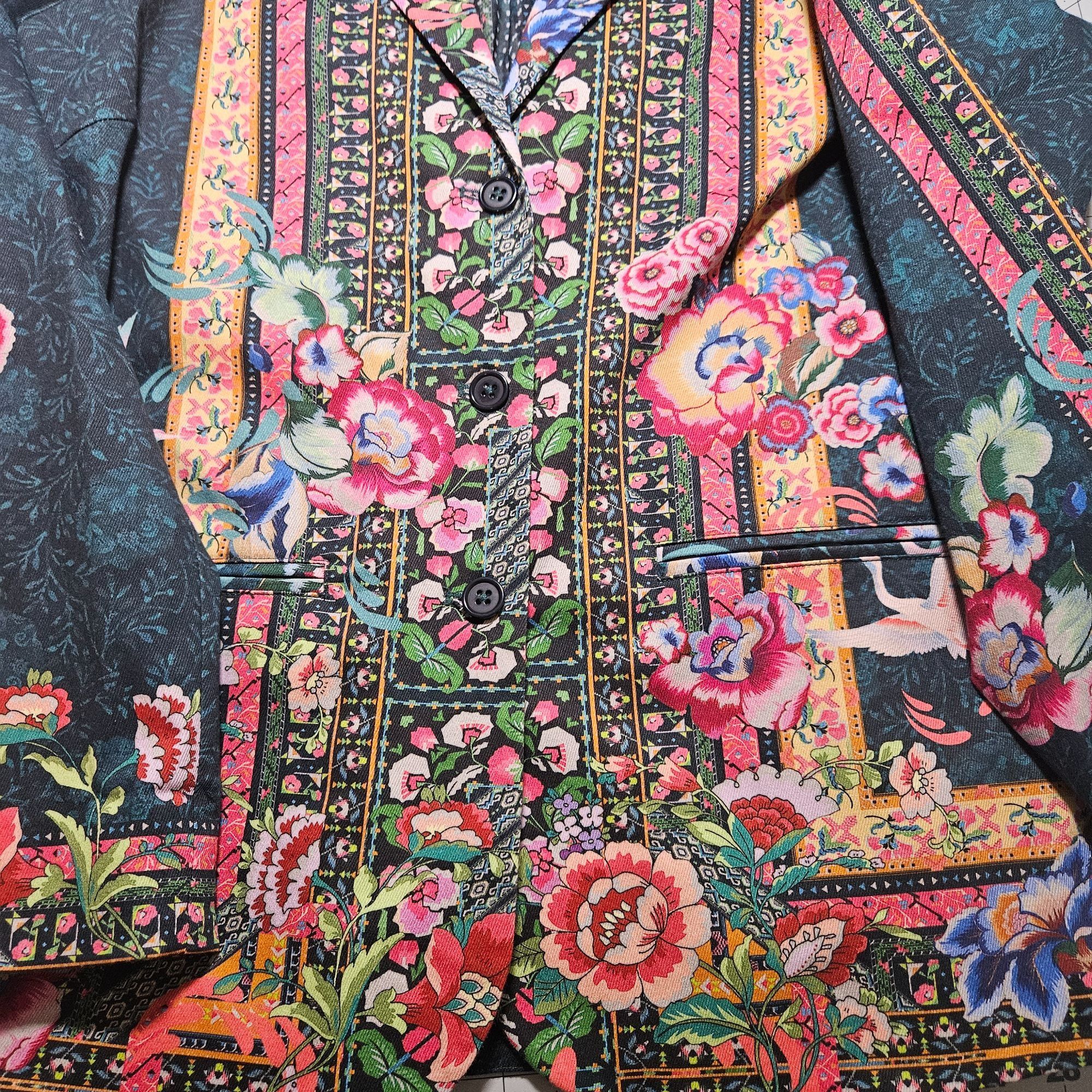 Johnny Was Johnny Was Womens Pete & Greta Floral Boho Print Jacket S Ar Size S / US 4 / IT 40 - 5 Thumbnail