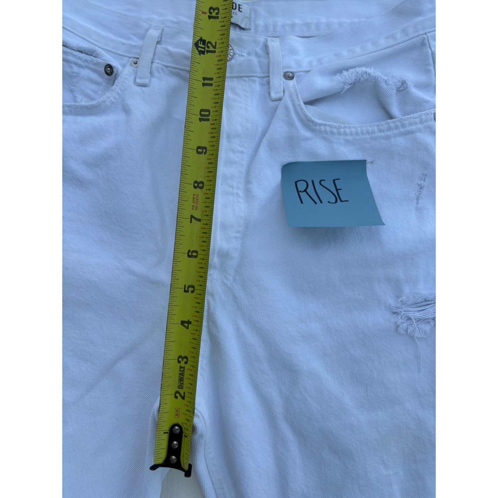 Agolde Agolde White Jeans Straight leg High Wasted Size 30" / US 8 / IT 44 - 3 Thumbnail