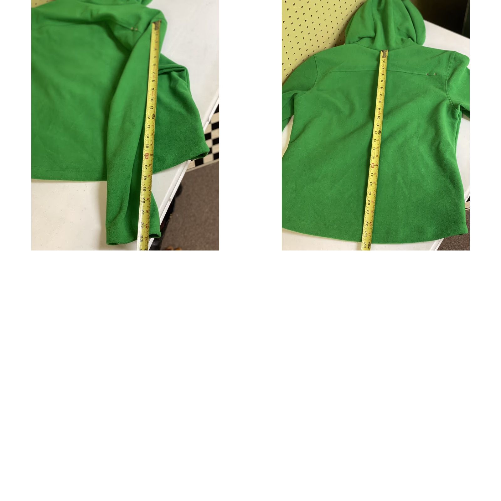 Vintage Volkl Pure Fleece Zip Up Hooded Jacket Women’s 12 Green Regular Front Full Zip Casual Winter Spring Fall Mens Womens Girls Boys Size XL / US 12-14 / IT 48-50 - 8 Thumbnail