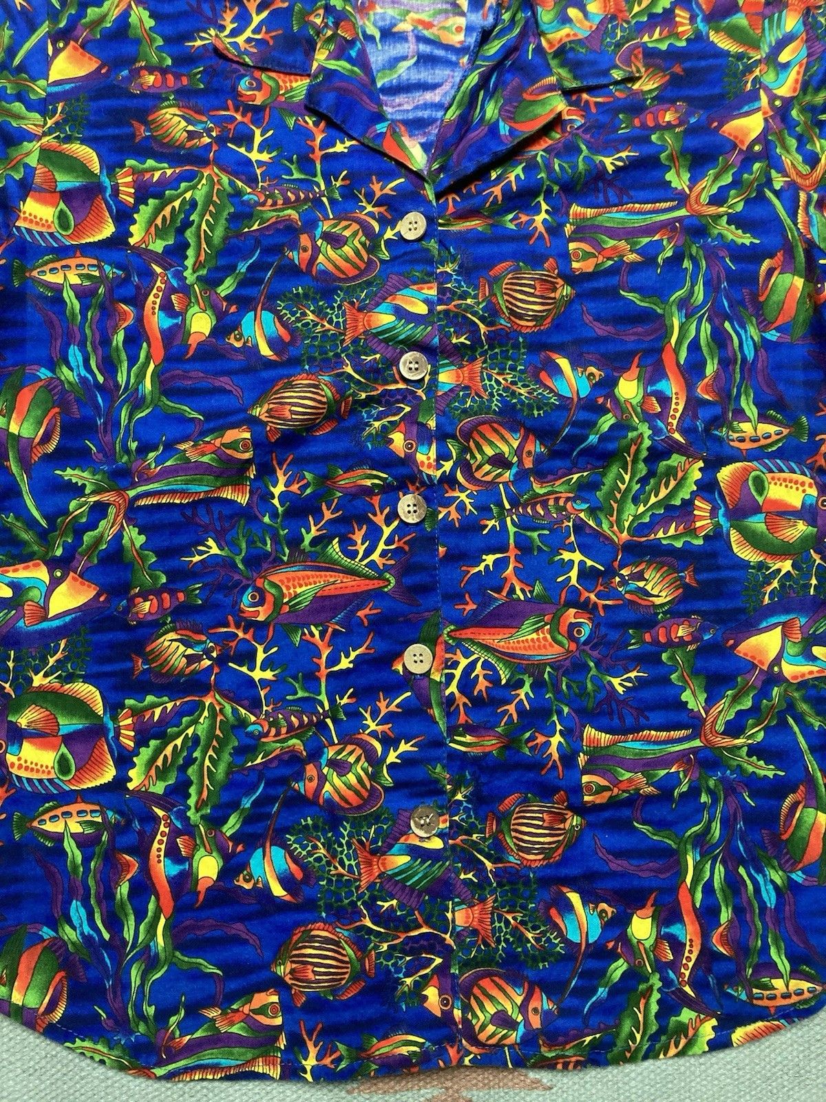 Vintage Vintage hawaiian shirt toucan dance fish tropical medium Size US M / EU 48-50 / 2 - 2 Thumbnail