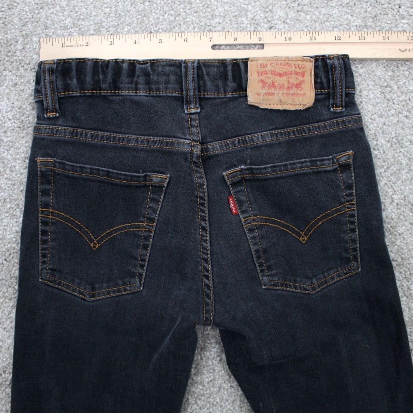 Levi's Levi's 510 Jeans Womens 12 Regular Black Skinny 5-Pocket Denim Stretch Polyester Shaping City College Mens Womens Girls Size 34" / US 12 / IT 48 - 7 Thumbnail