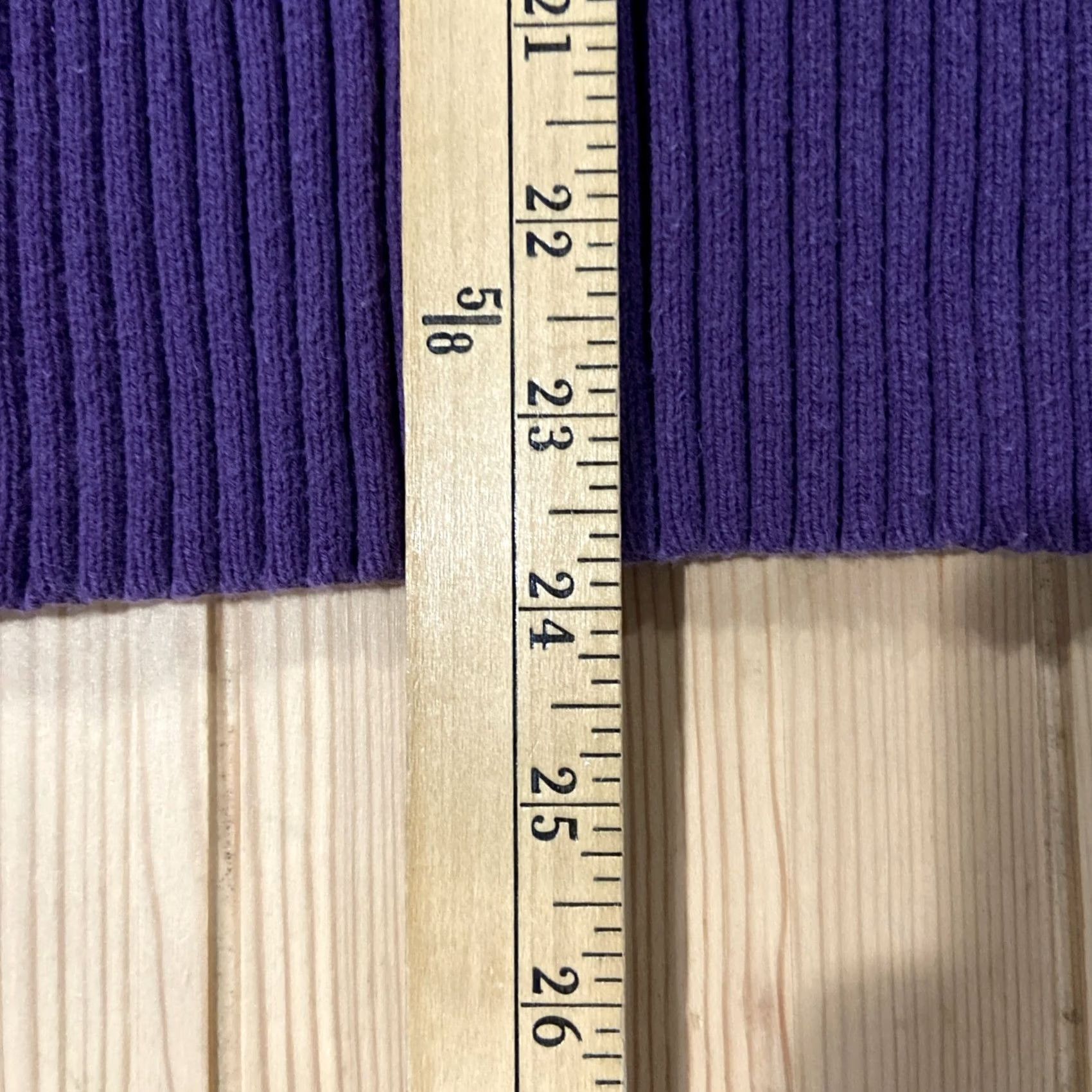 Vintage VINTAGE St. Johns Bay Knit Sweater Womens Large Petite Purple Pullover Cap Sleeve Turtleneck Japan Size L / US 10 / IT 46 - 3 Thumbnail