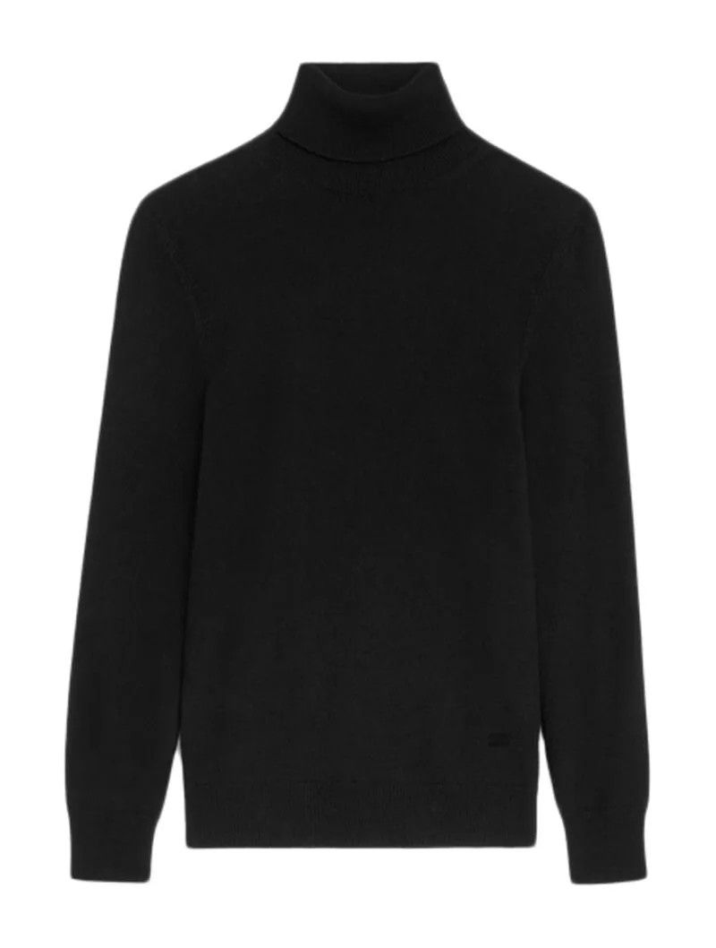 Celine CELINE $1300 Black Triomphe Cashmere Sweater NWT Size XXS / US 00 / IT 34 - 1 Thumbnail