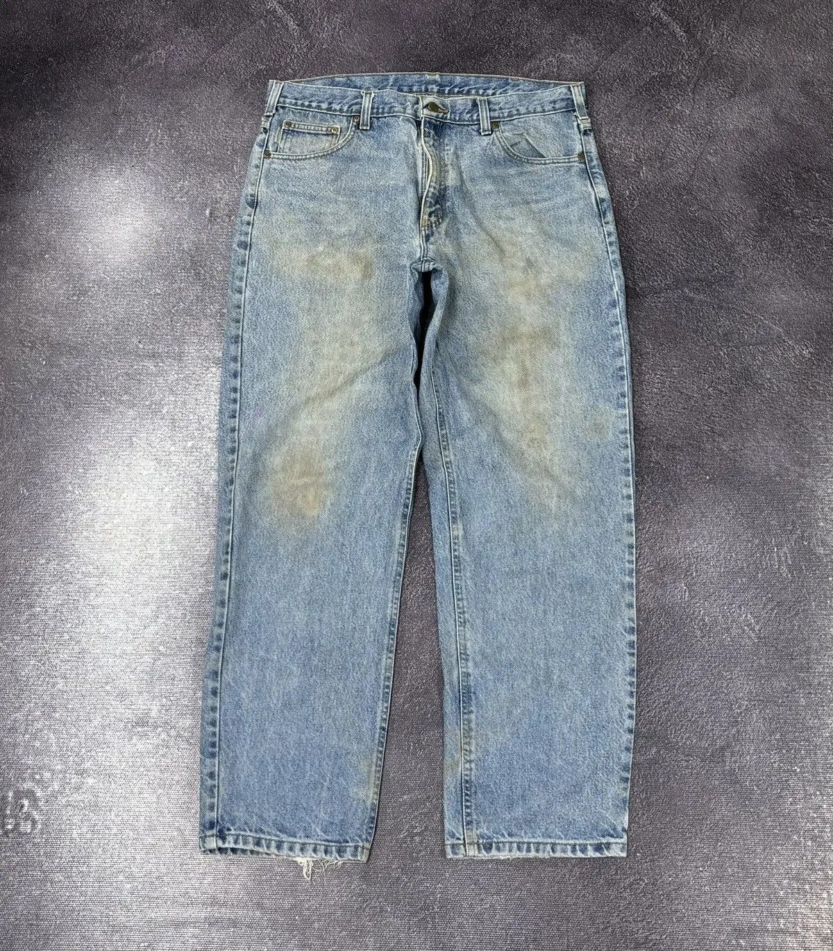 Carhartt × Vintage Vintage Carhartt Relaxed Fit Light Blue Hype Denim Jeans Size US 38 / EU 54 - 2 Thumbnail