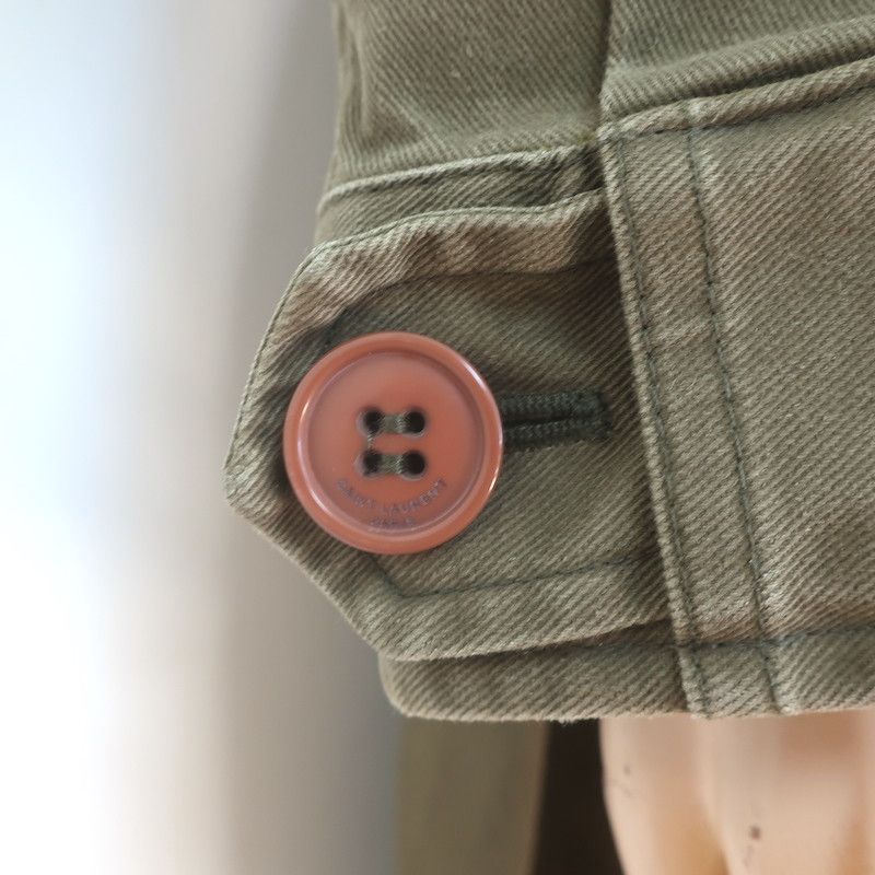 Saint Laurent Paris Saint Laurent Military Parka Army Green Twill Size 48 Size US M / EU 48-50 / 2 - 6 Thumbnail