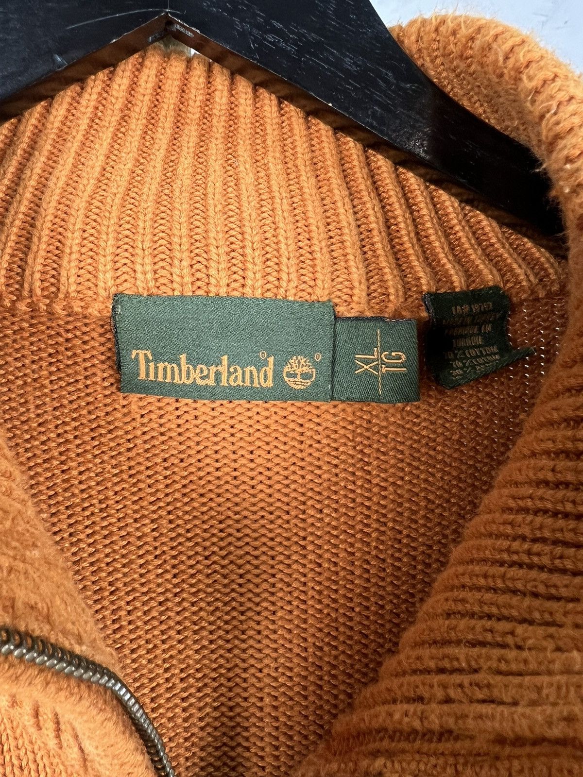 Timberland Vintage Timberland Orange Zip Sweater Jacket Size XL Size US XL / EU 56 / 4 - 5 Thumbnail