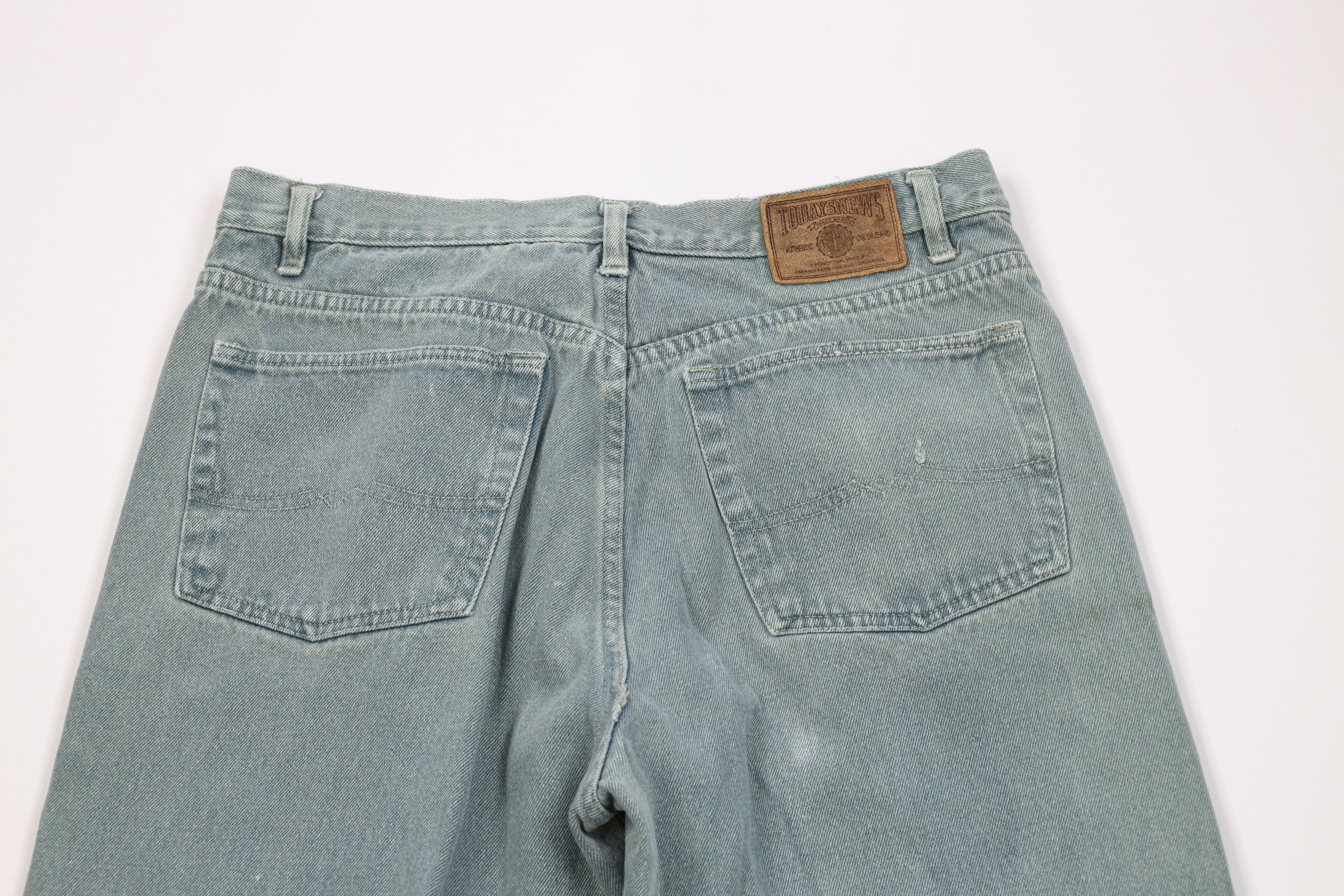 Vintage Vintage 90s Streetwear Stonewash Tapered Leg Jeans Teal Size US 32 / EU 48 - 12 Thumbnail