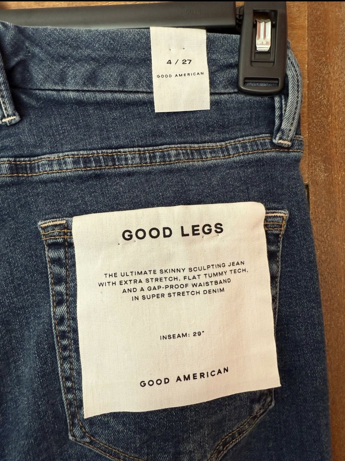 Good American Good American Good Leg Mid-Rise Skinny Leg Tummy Tech GL873T Size 27" / US 4 / IT 40 - 5 Thumbnail