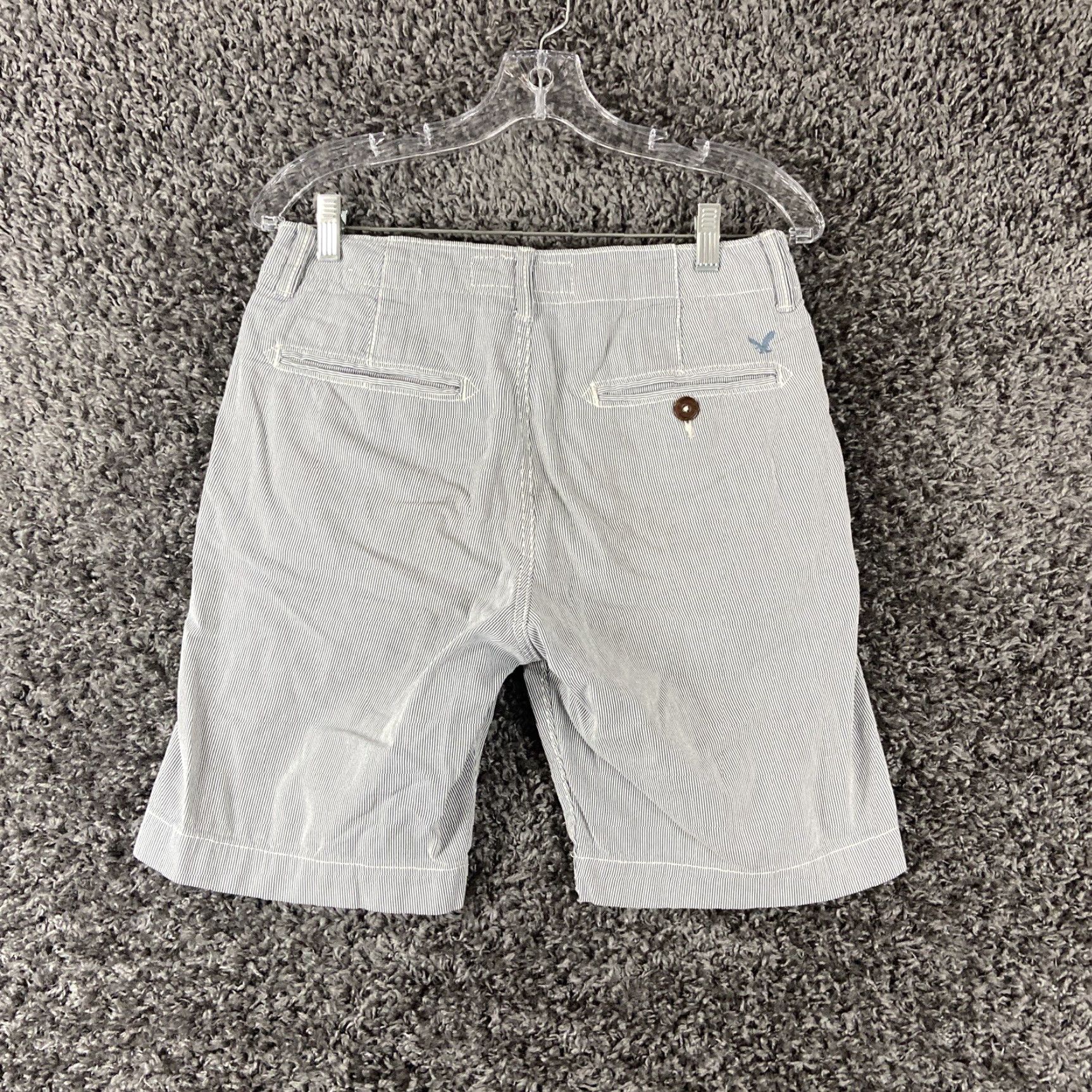 American Eagle Outfitters American Eagle Shorts Men’s 28 Blue Pin Striped Chino Regular 28 Mens Size US 28 / EU 44 - 7 Thumbnail