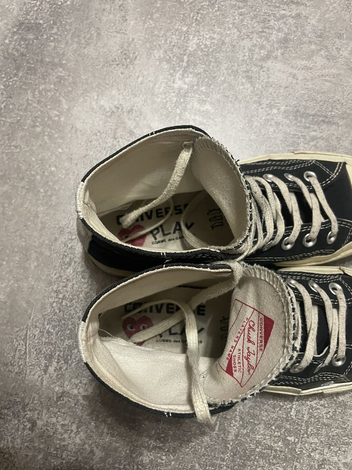 Comme des Garcons × Converse × Vintage Comme Des Garcons CDG PLAY X Converse Chuck Taylor High 39 Size US 6 / EU 39 - 21 Thumbnail