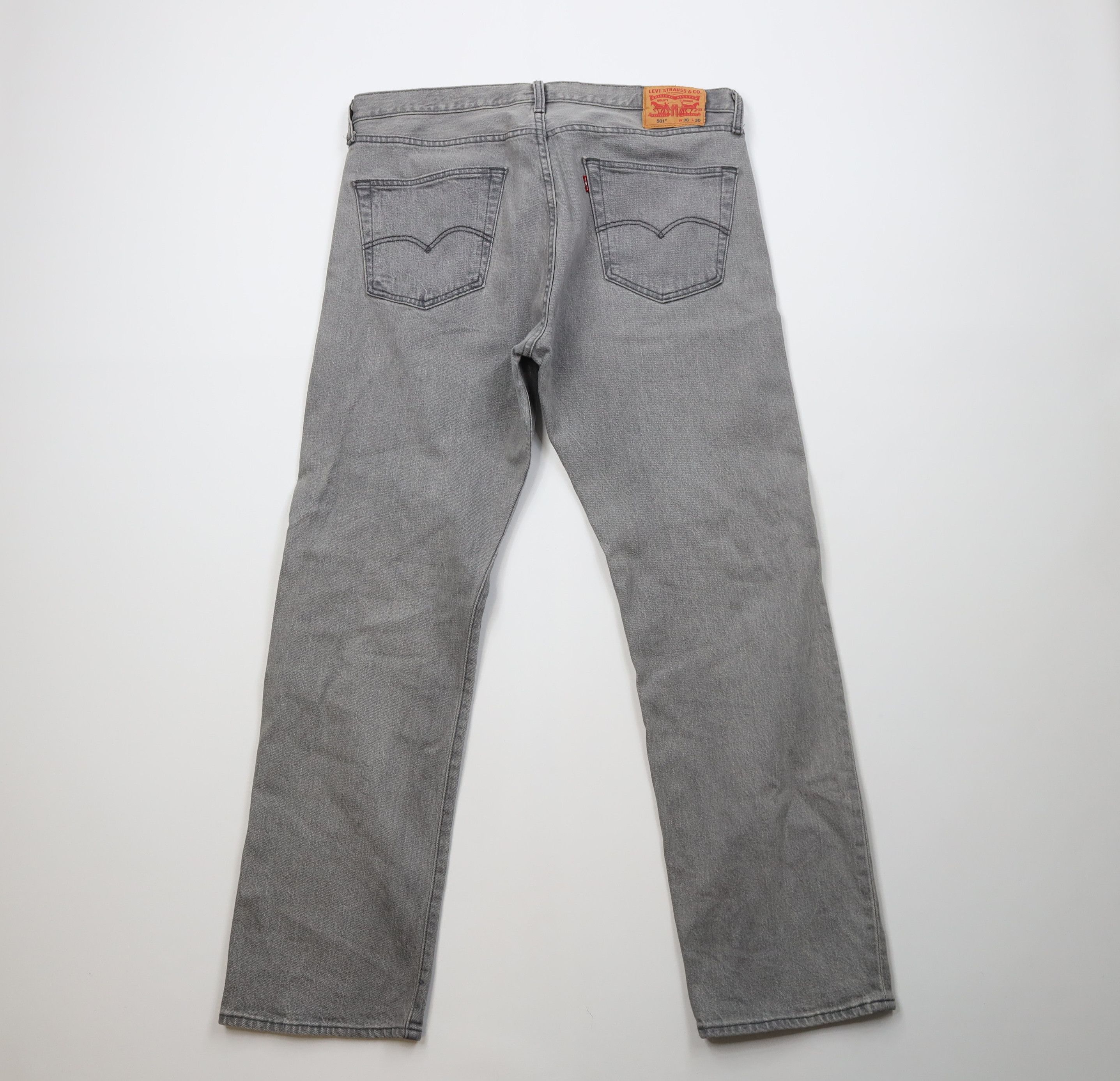 Levi's Vintage Y2K Levis 505xx Fly Regular Straight Leg Jeans Gray Size US 36 / EU 52 - 9 Thumbnail