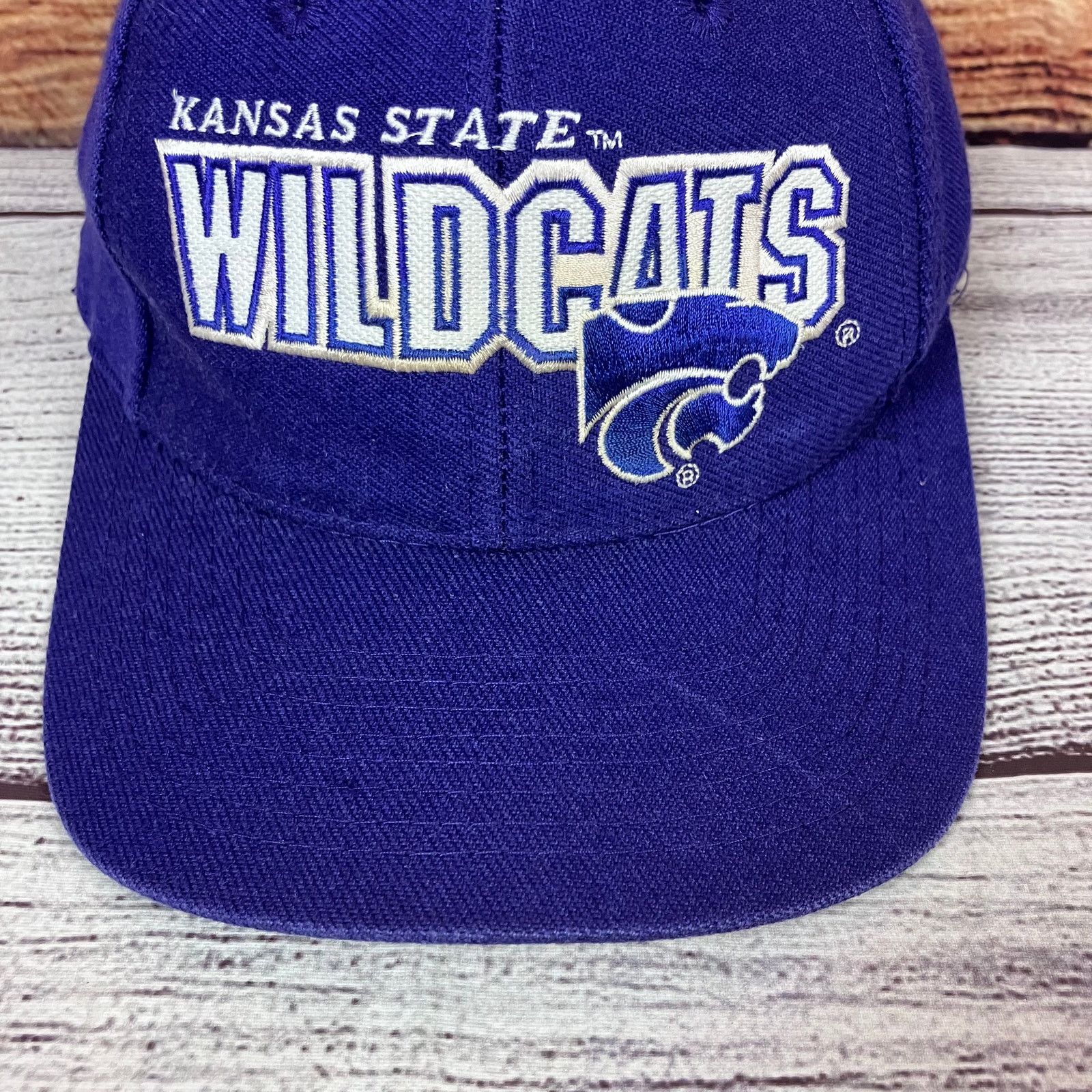 Sports Specialties × Vintage 1990s Kansas State Wildcats Sports Specialties Snapback Hat Size ONE SIZE - 3 Thumbnail