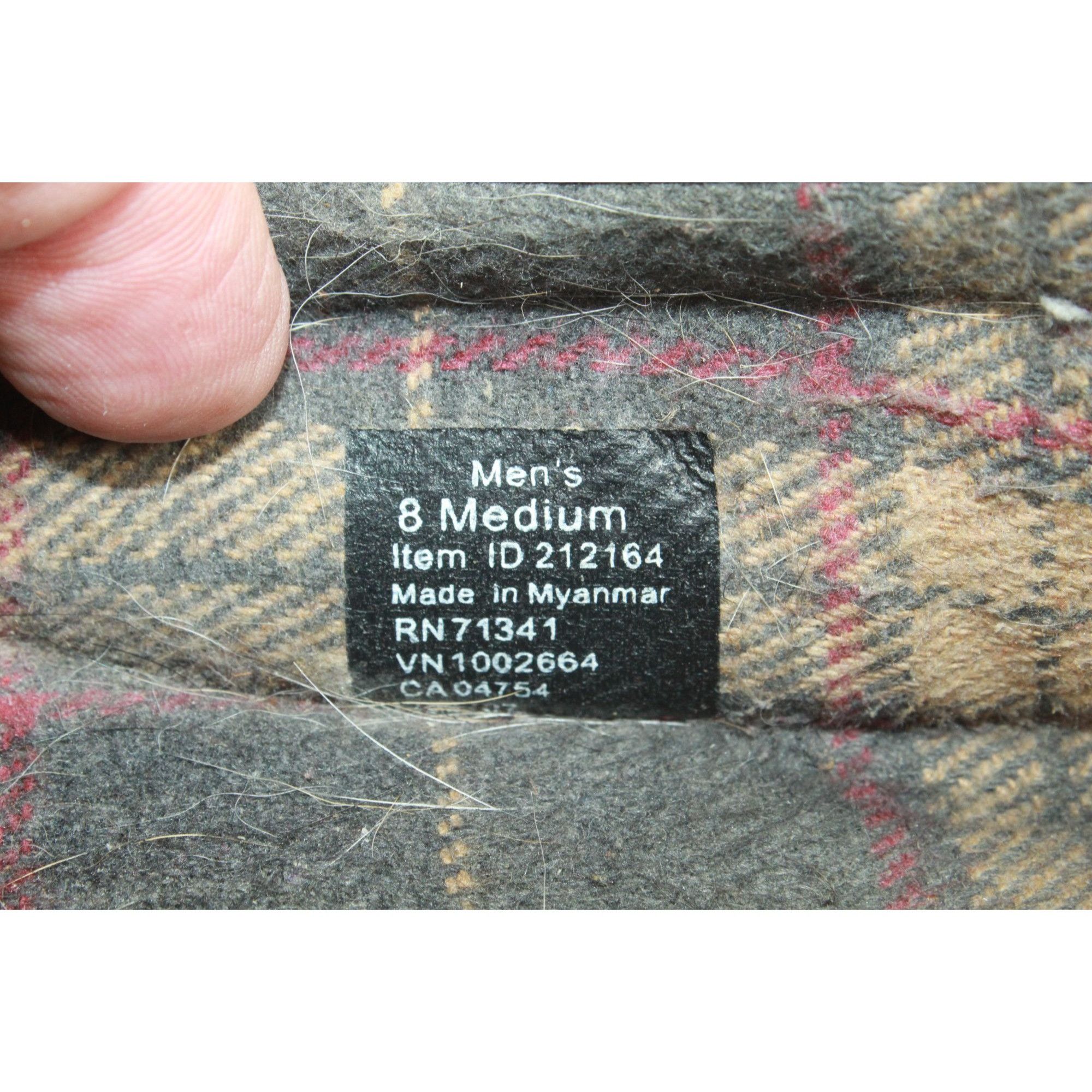 L.L. Bean × Leather LL Bean Men’s Leather Flannel Slippers Brown – Size 8 Size US 8 / EU 41 - 8 Thumbnail