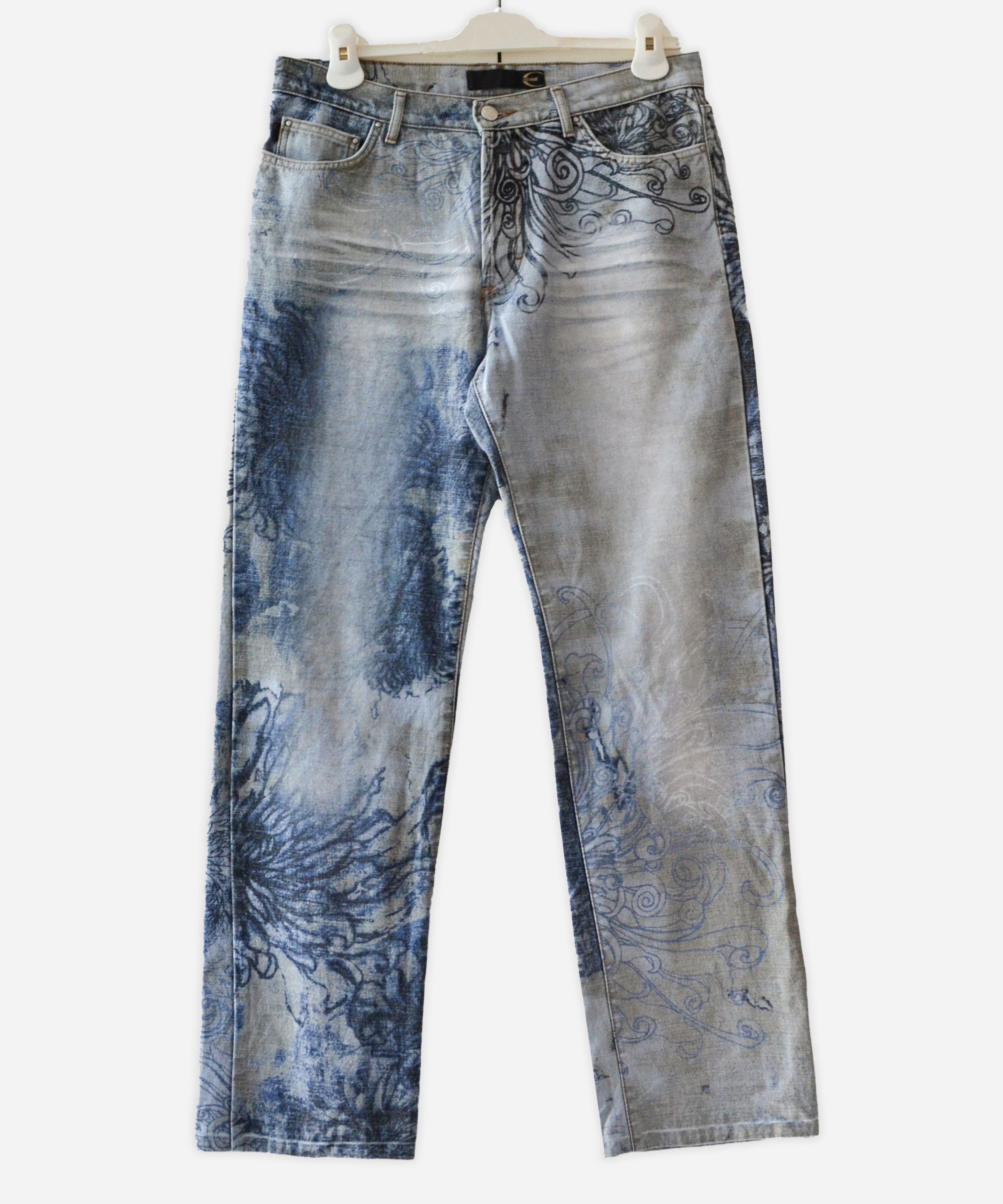 Roberto Cavalli Roberto Cavalli Jeans Pants Floral Flower Print Vintage Size US 32 / EU 48 - 1 Thumbnail
