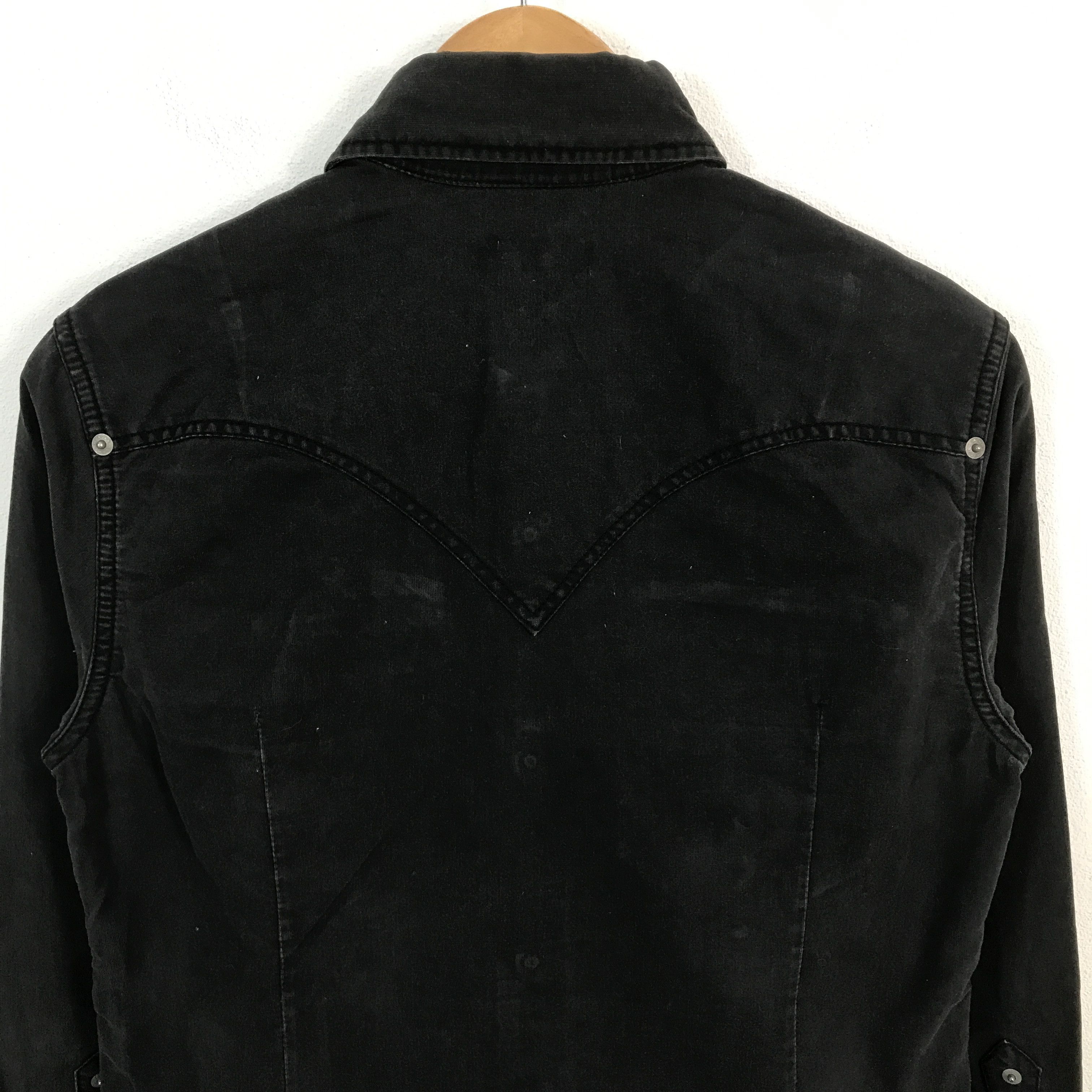 Japanese Brand × Morgan Homme morgan Homme black Faded Punk Snap button shirts Size US M / EU 48-50 / 2 - 4 Thumbnail