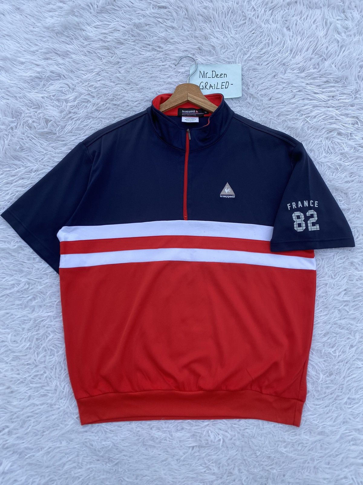 Le Coq Sportif Rare Vintage Le Coq Sportif Colour Block Shirt Size US L / EU 52-54 / 3 - 1 Thumbnail