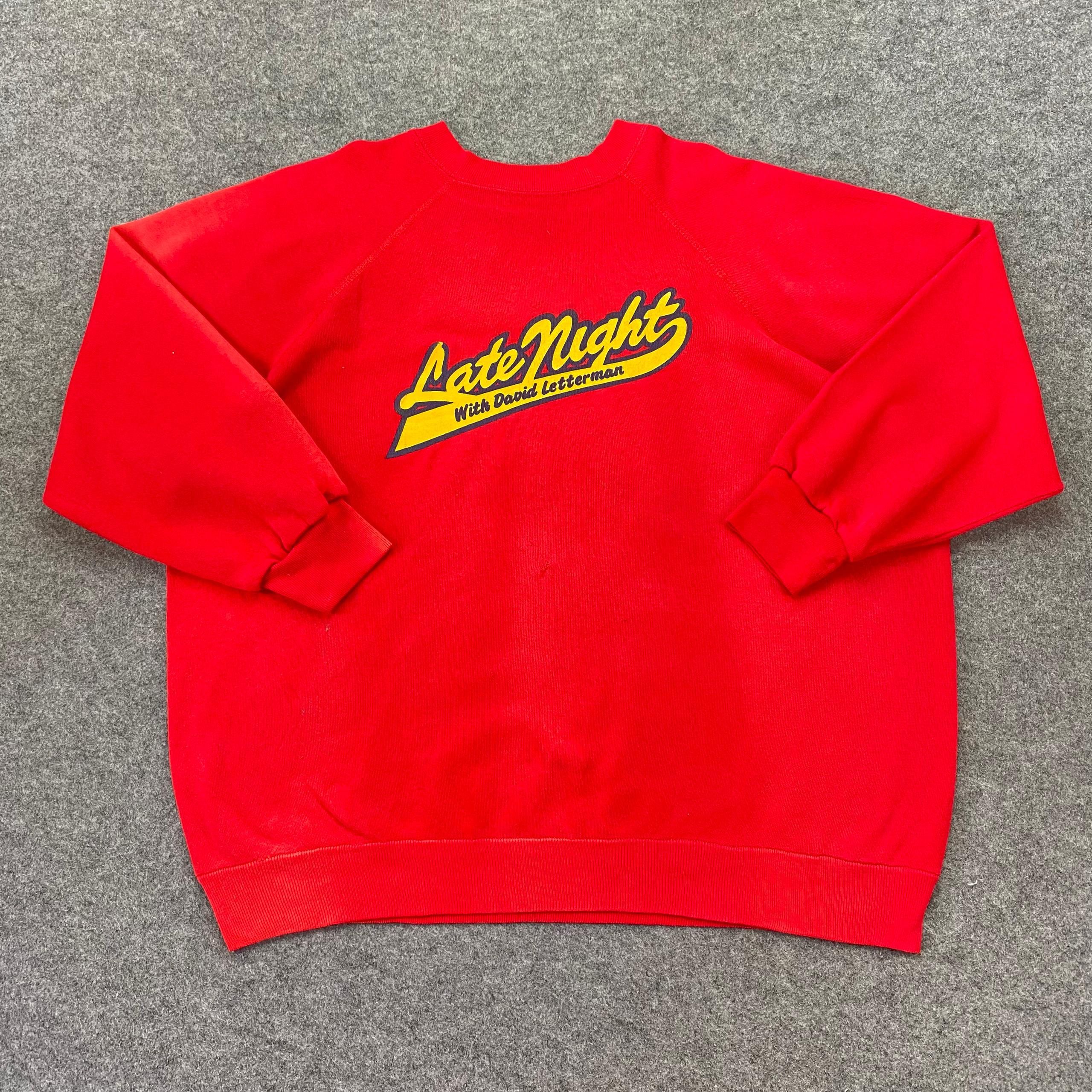 Vintage Vintage 90s Late Night by David Letterman Show Sweatshirt Size US L / EU 52-54 / 3 - 1 Thumbnail