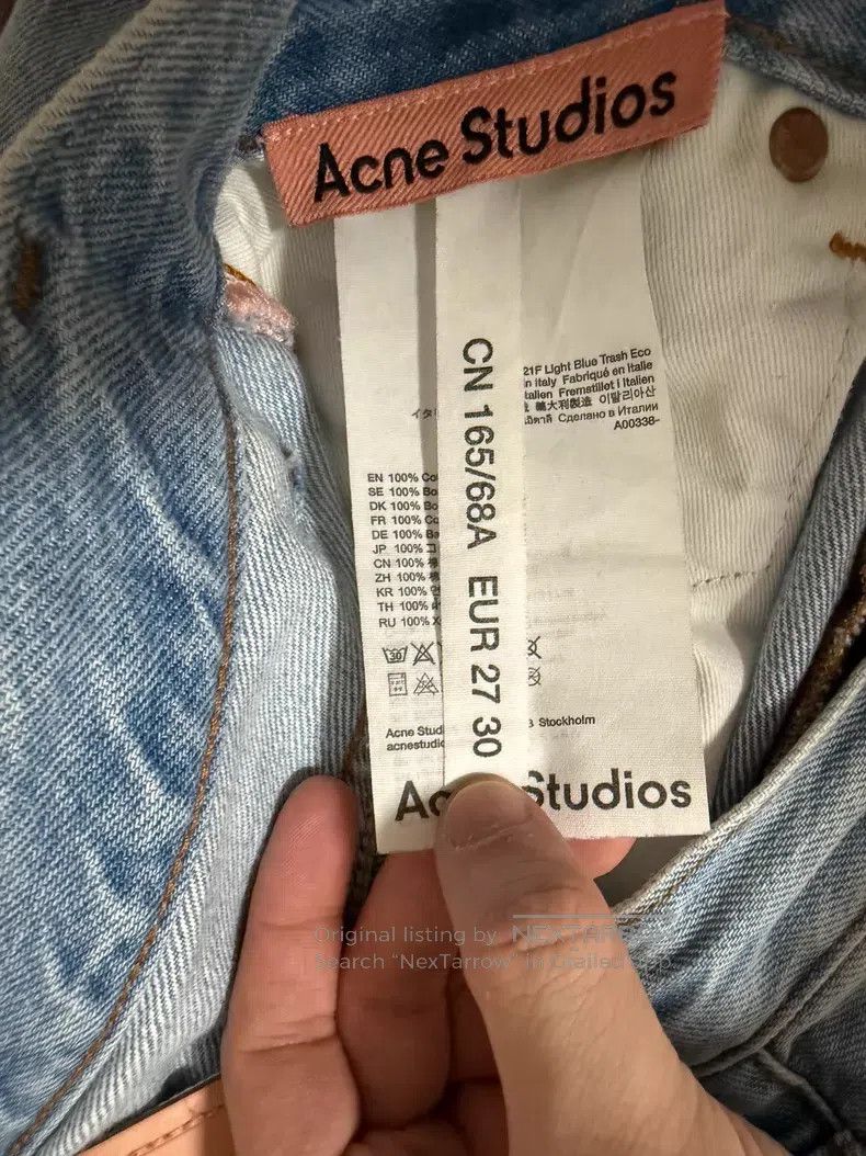 Acne Studios Acne Studios Classic Light Blue Denim Jeans Size US 27 - 6 Thumbnail