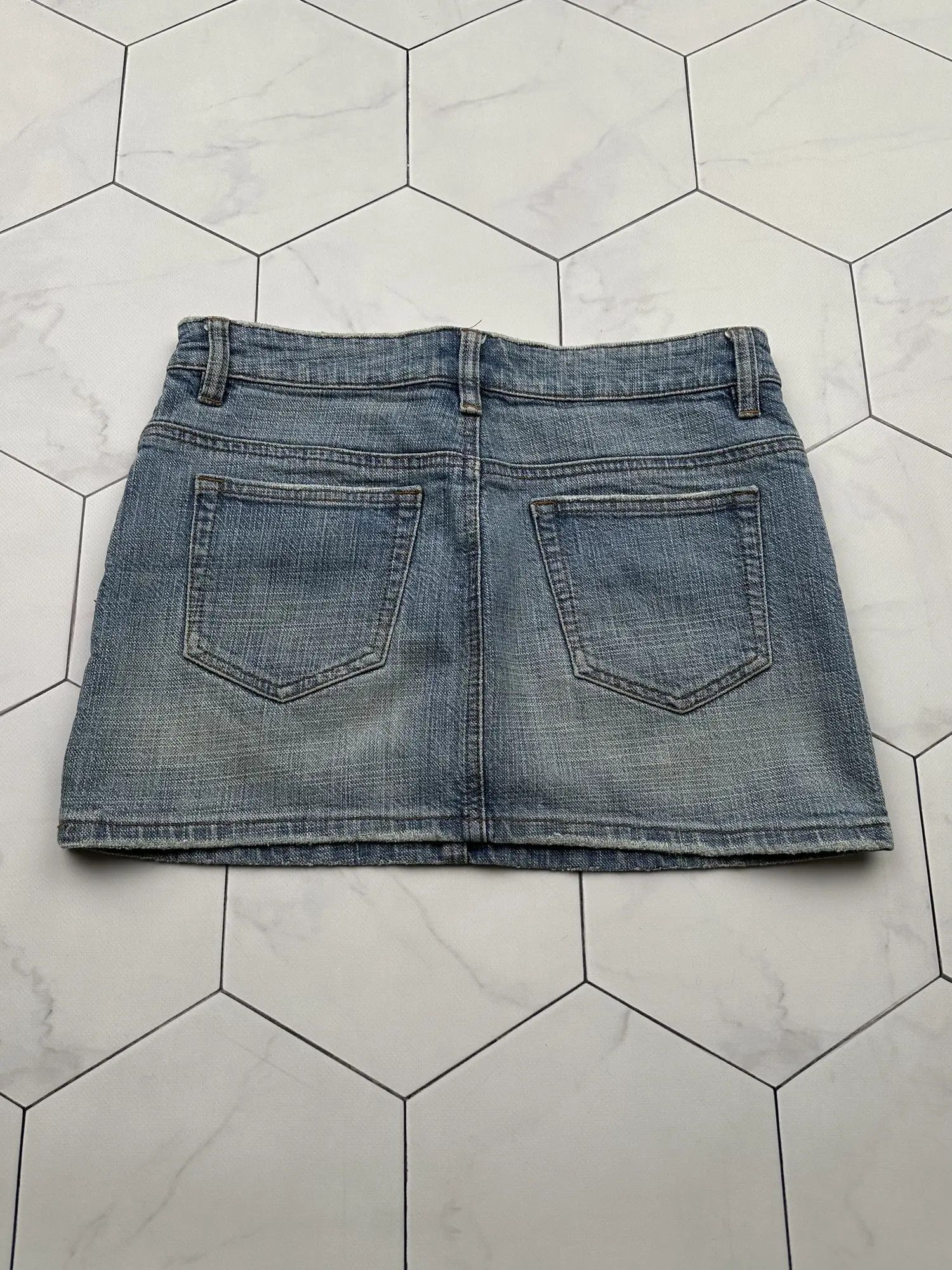 Vintage Moto Vintage Mini Skirt E2D15 Size 28" / US 6 / IT 42 - 4 Thumbnail