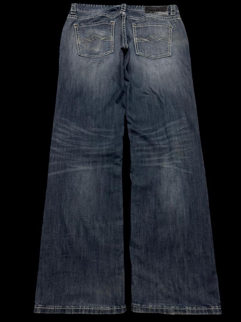 Japanese Brand Vintage Rock&Roll Cowboy Denim Mudwash Regular Straight Leg Size US 33 - 13 Thumbnail