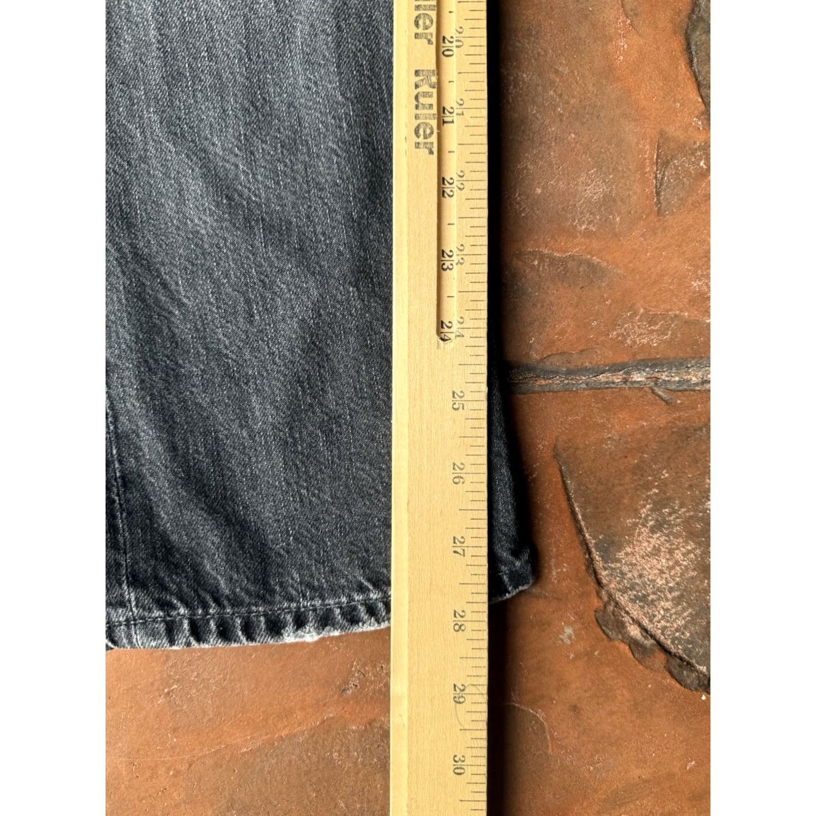 Vintage AG Adriano Goldschmied Isabelle Jeans Women’s 26R Gray High Rise Straight Leg Jeans Size 26" / US 2 / IT 38 - 6 Thumbnail
