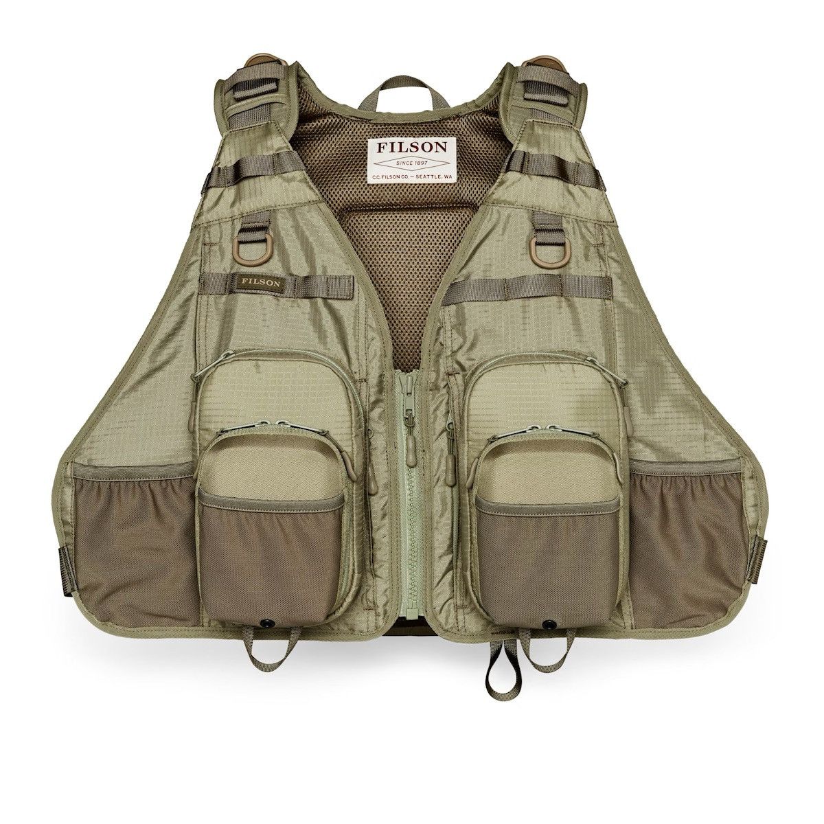 Filson Filson Fishing Guide Vest – Vintage Olive – New With Tags Size US L / EU 52-54 / 3 - 1 Thumbnail
