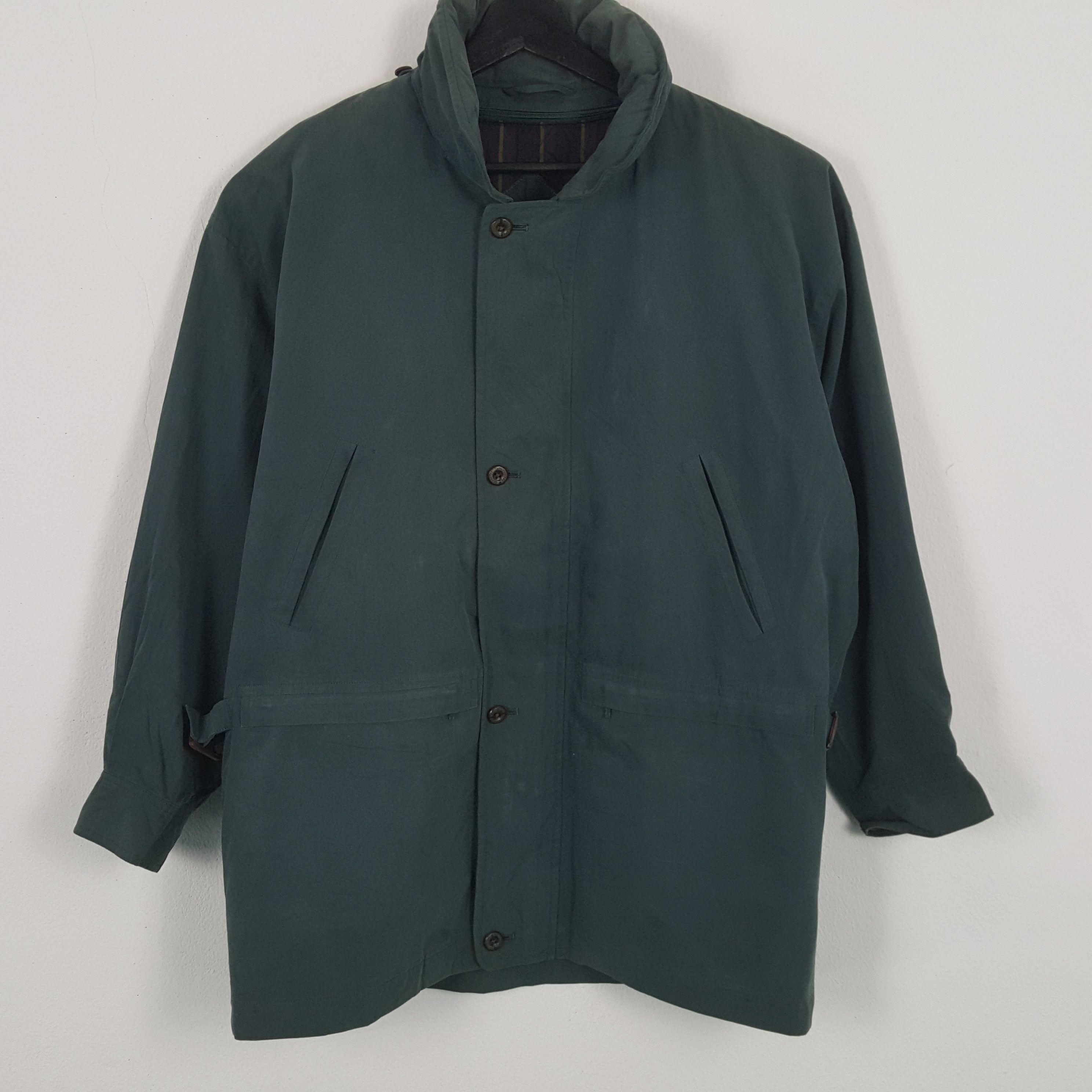 image of Burberrys Luxury Brand Winter Style Jacket in Green, Men's (Size XL)