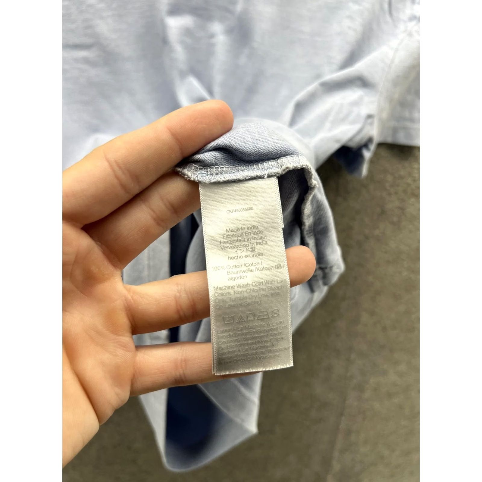 Madewell Madewell Shirt Womens Medium Blue Solid Crew Neck Short Sleeve Jersey Top Size M / US 6-8 / IT 42-44 - 5 Thumbnail