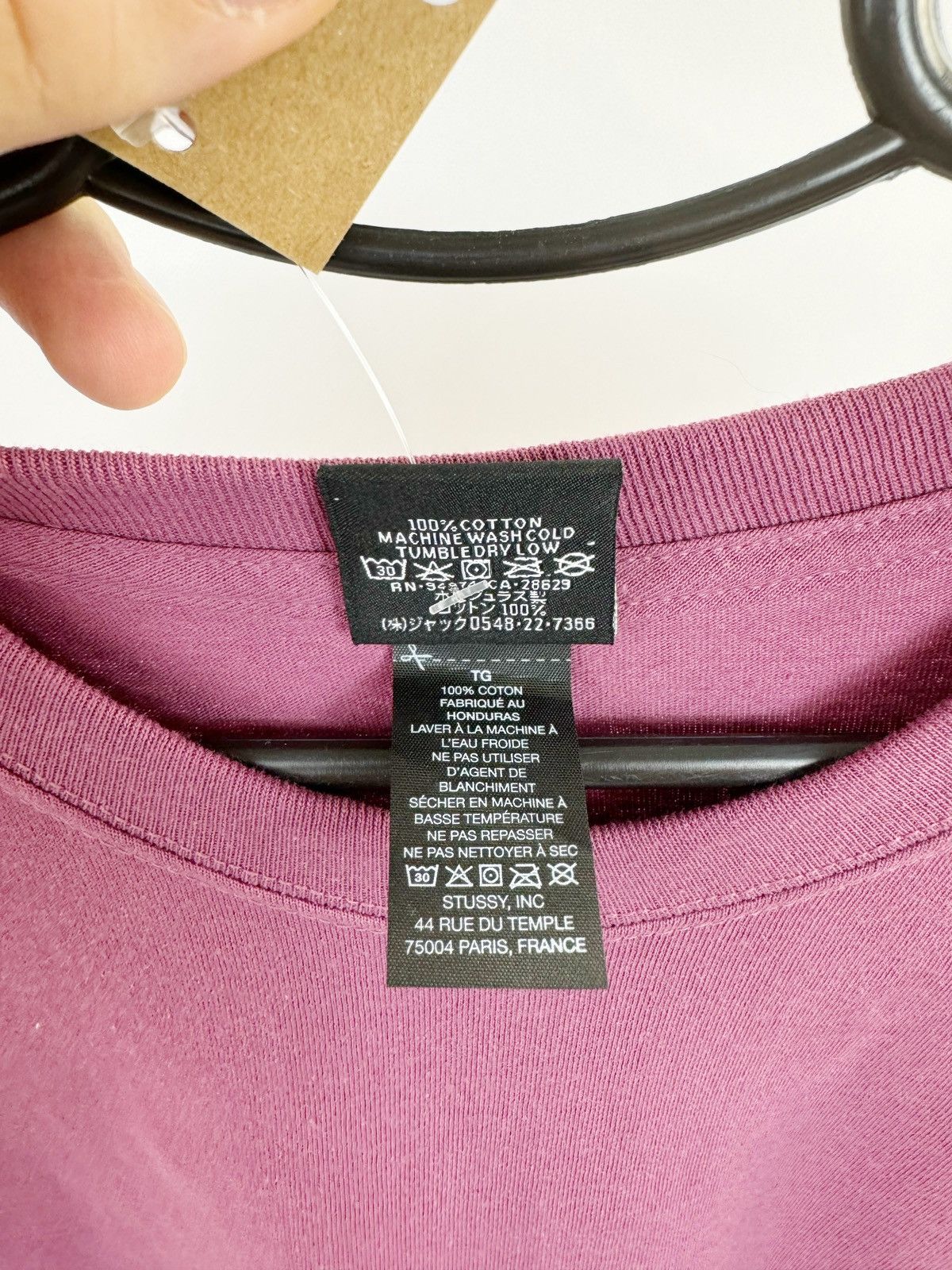 Hypebeast Stussy Basic Berry T-shirt Size US XL / EU 56 / 4 - 14 Thumbnail