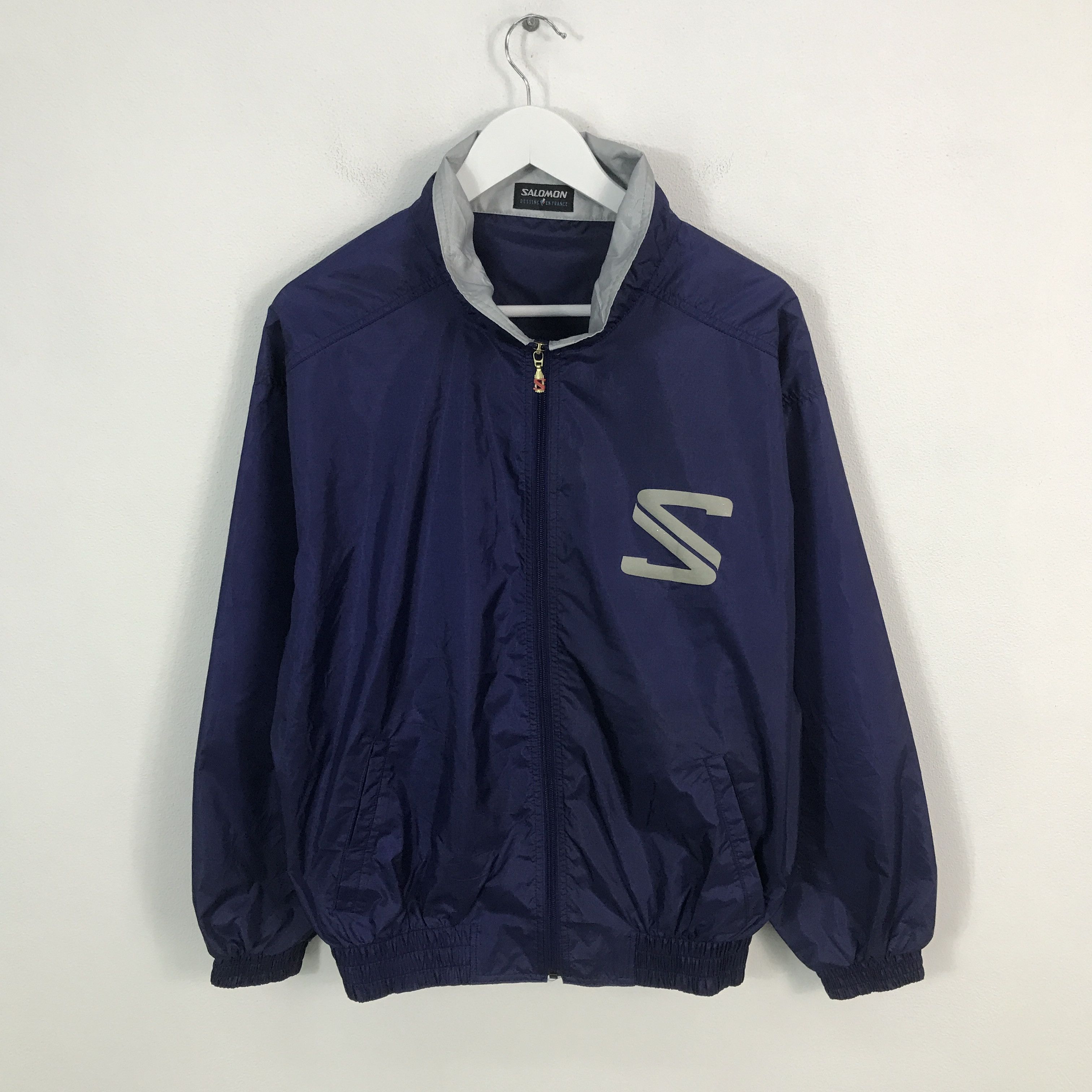 Japanese Brand × Salomon × Vintage Rare Salomon Windbreaker zipper jacket Size US M / EU 48-50 / 2 - 1 Thumbnail