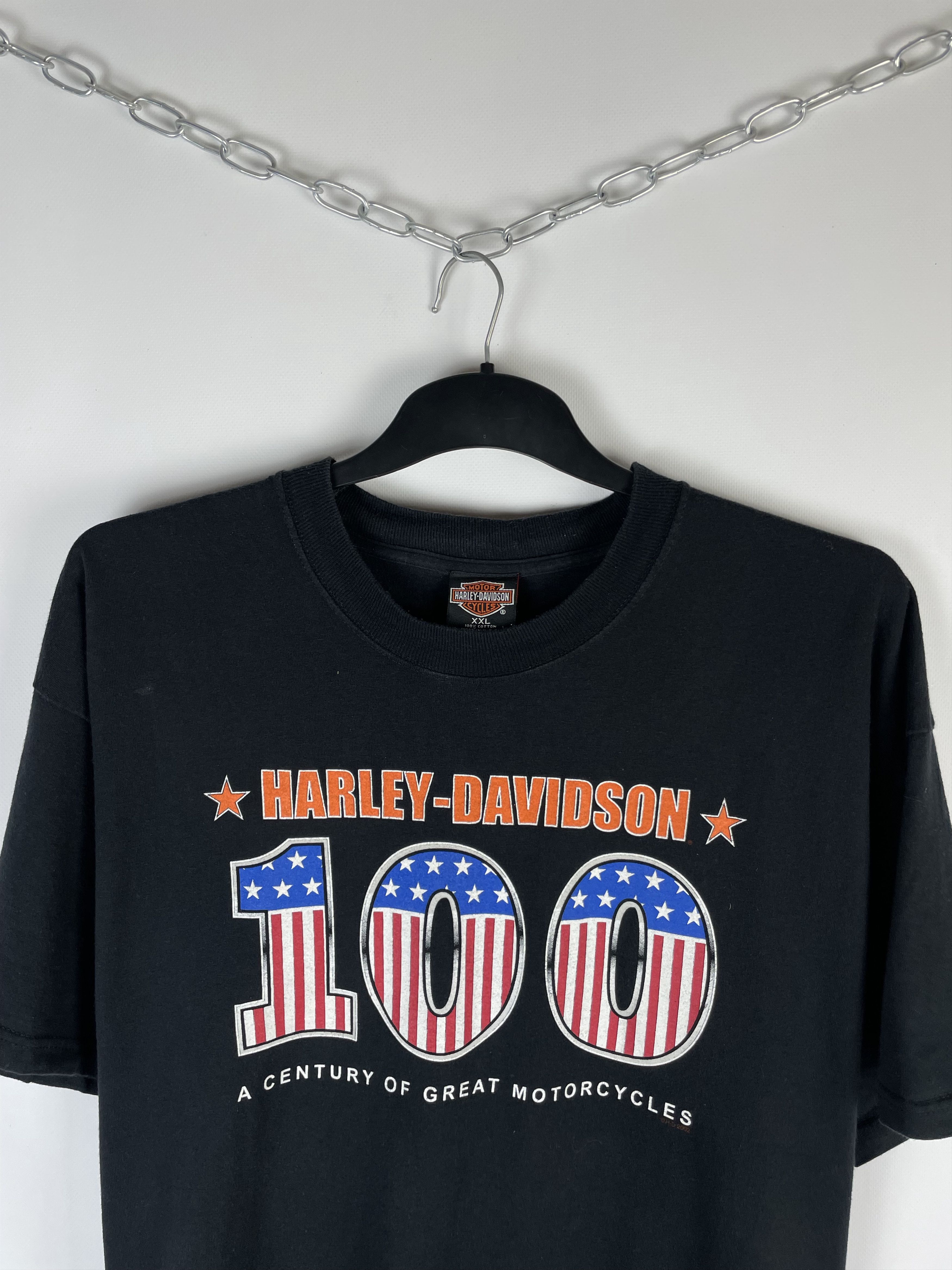 Harley Davidson × Vintage Vintage HARLEY DAVIDSON Tee Graphic T-Shirt Size US XL / EU 56 / 4 - 3 Thumbnail