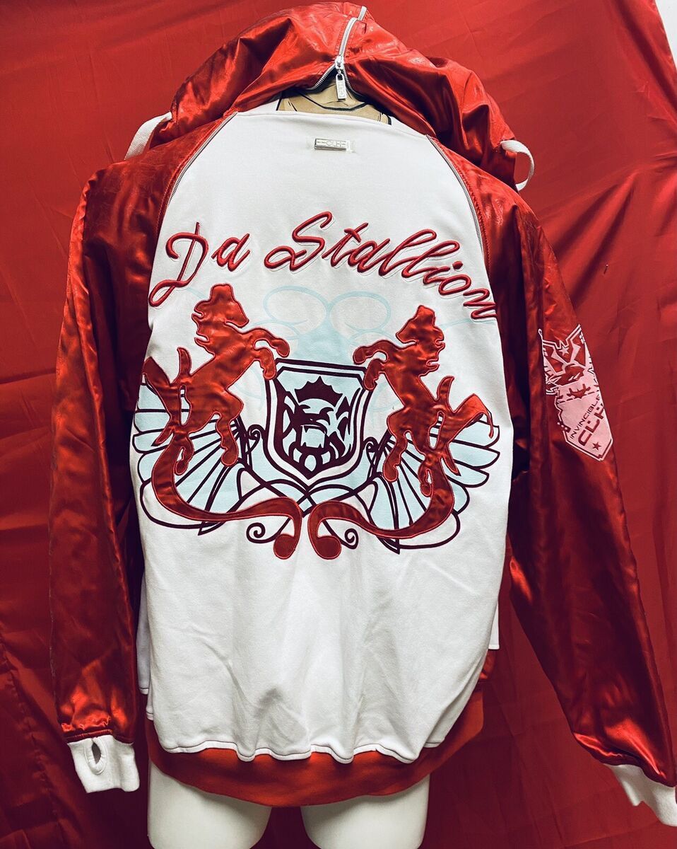 Vintage ROCKY DA STALLION Full Zip Hoodie Creating Limitless Heights Size US M / EU 48-50 / 2 - 10 Thumbnail