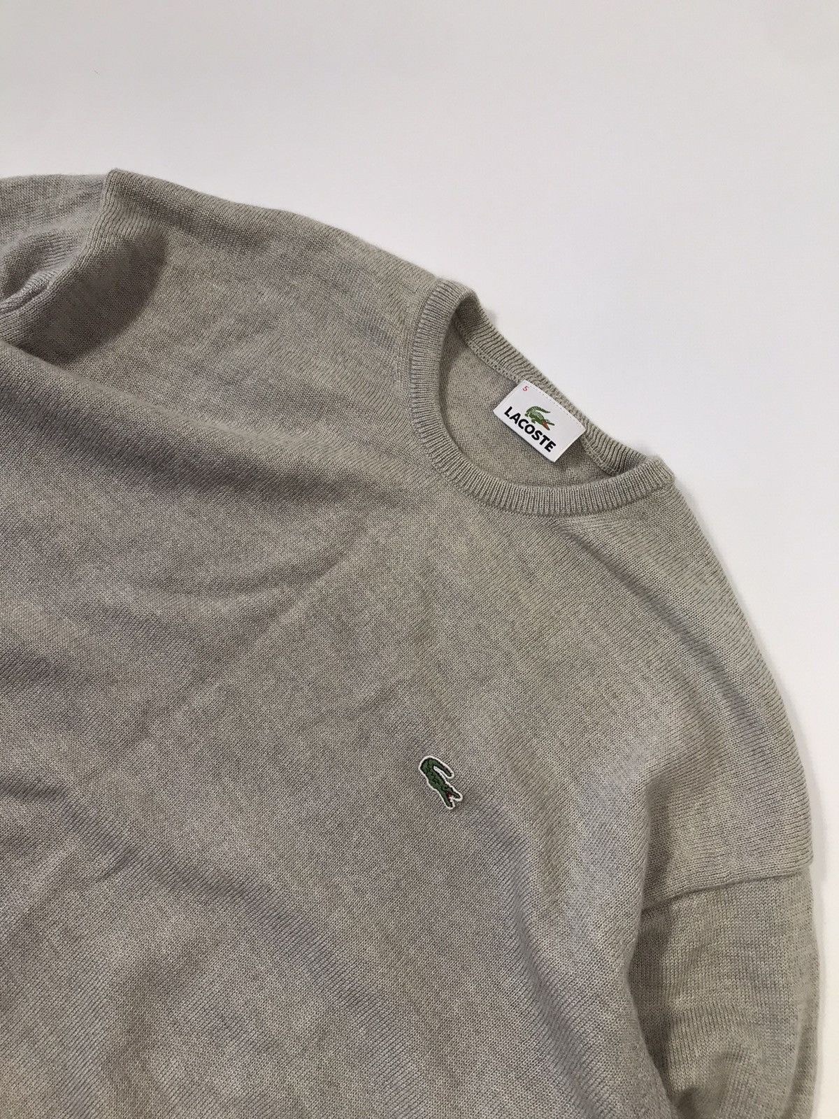 Mens Vintage Lacoste Wool Knit Sweater