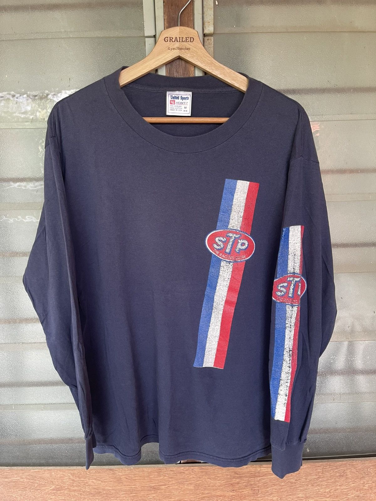 Vintage Vintage 90's STP Racers Edge Long Sleeve Tee Size US M / EU 48-50 / 2 - 1 Thumbnail