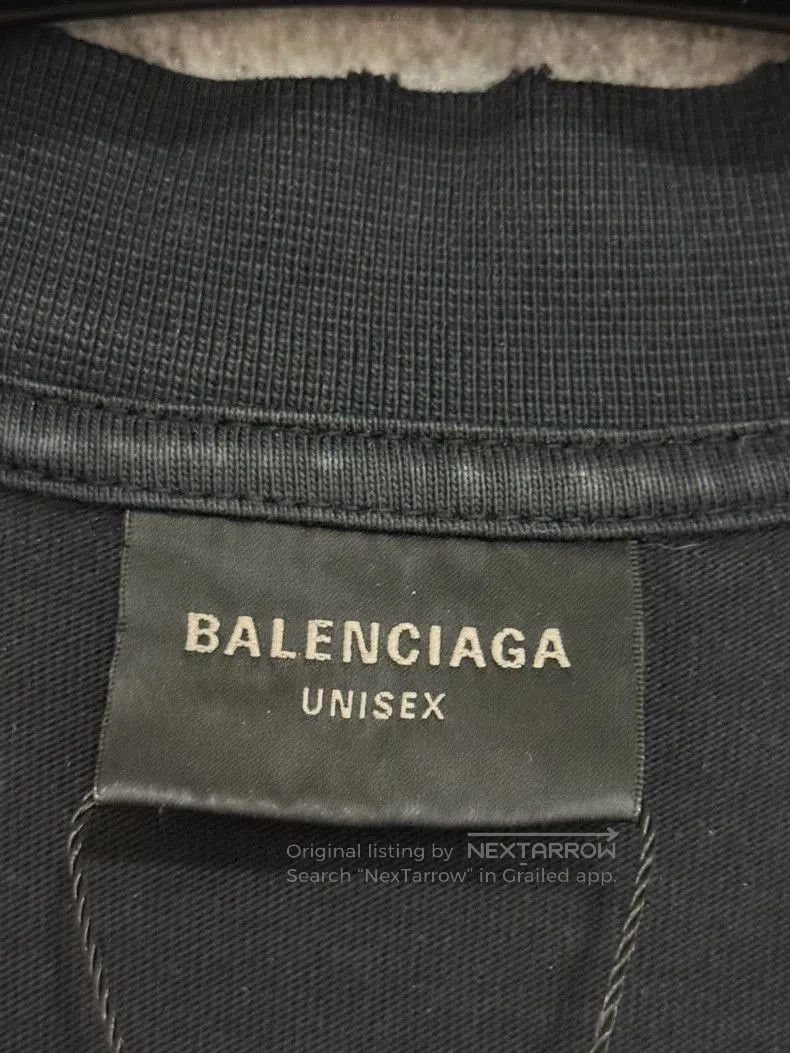 Balenciaga Balenciaga Men's Black Tape Short Sleeve. Size US S / EU 44-46 / 1 - 3 Thumbnail
