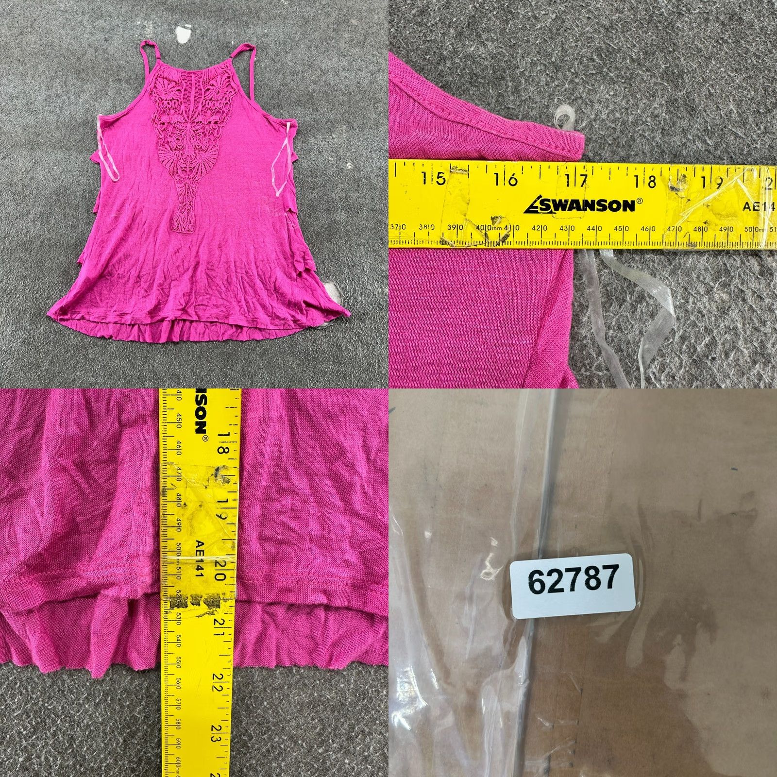Vintage VINTAGE Wet Seal Shirt Womens XL Pink Tank Top Sleeveless Tiered Ruffle USA Y2K Size XL / US 12-14 / IT 48-50 - 8 Thumbnail