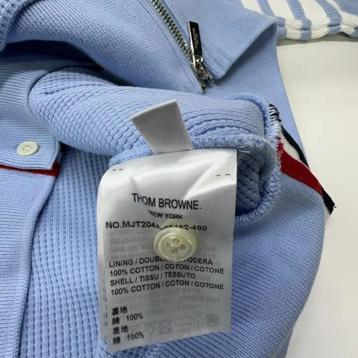 Thom Browne Thom Browne Classic Stripe Zip Hoodie -2507 Size US S / EU 44-46 / 1 - 5 Thumbnail