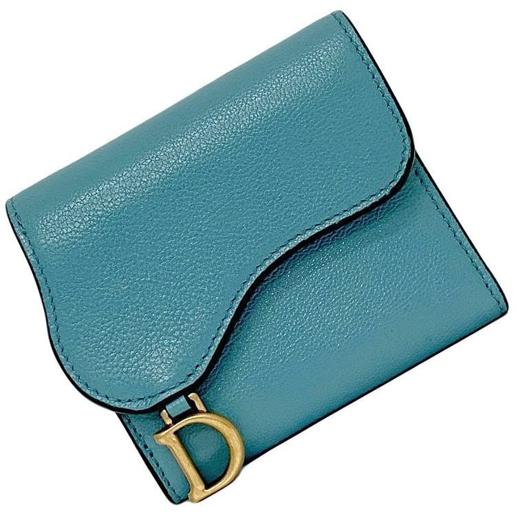 Dior DIOR Blue Leather Size ONE SIZE - 1 Thumbnail