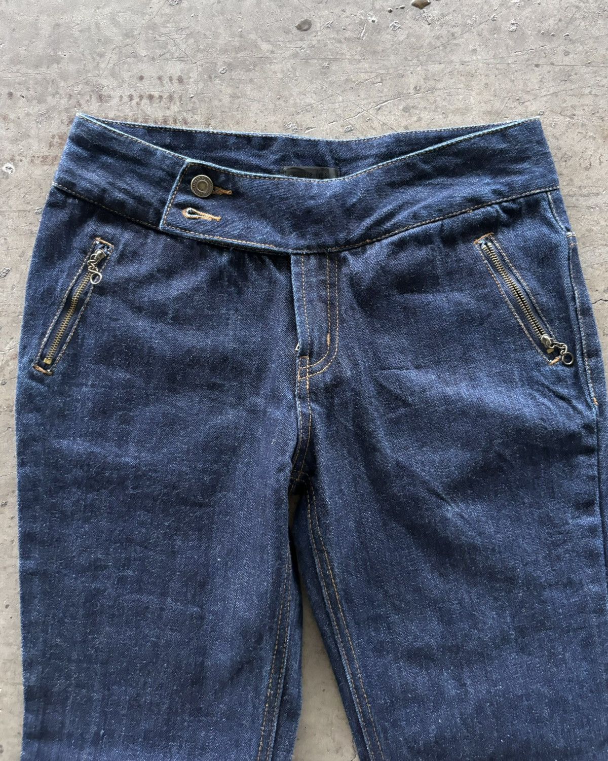 Beauty Beast × Japanese Brand × Tornado Mart 2000s quatre-lien Raw Denim Flared Jeans Size US 28 / EU 44 - 3 Thumbnail