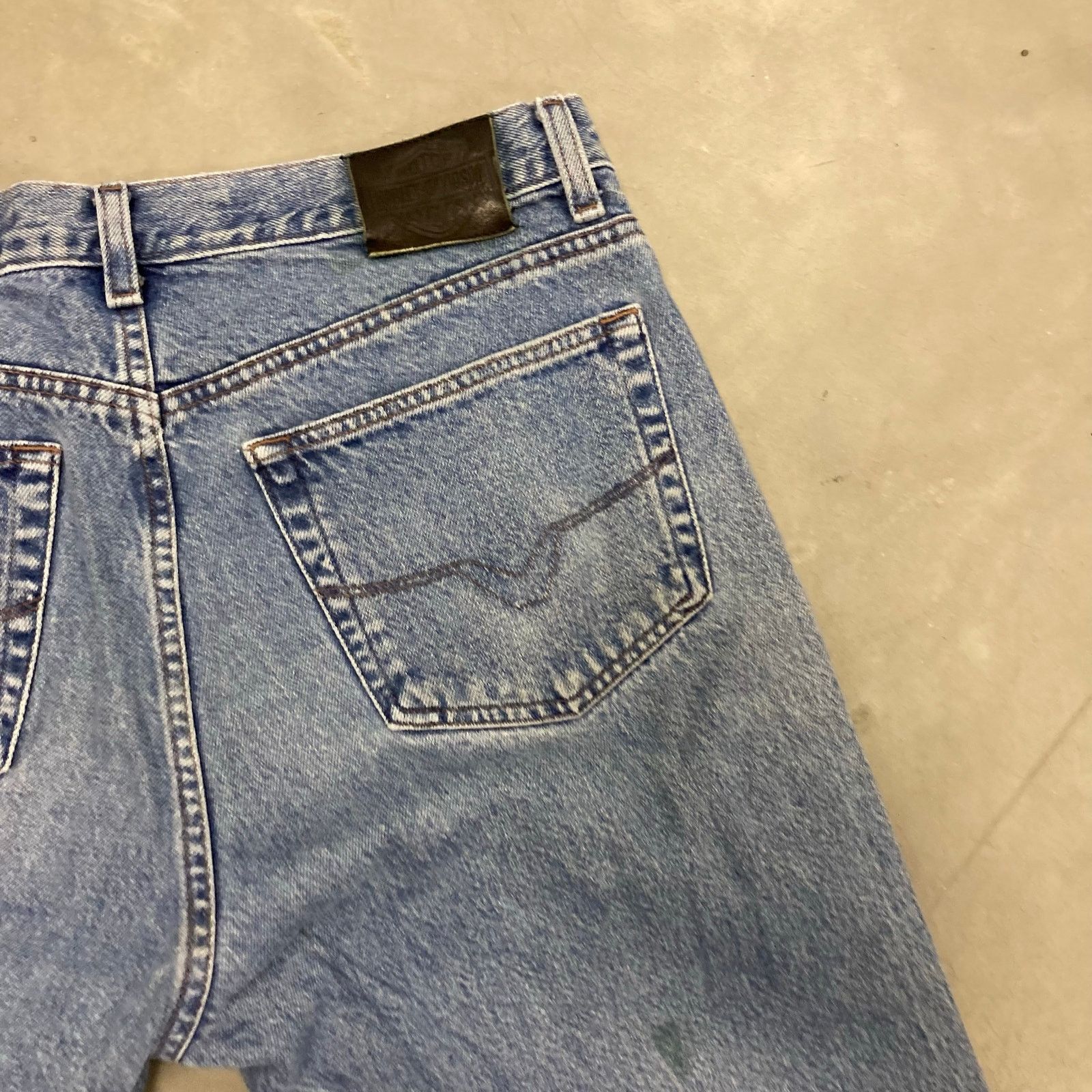 Harley Davidson × Vintage Y2K Harley Davidson motorcycle bootcut Jeans 36x30 Size US 36 / EU 52 - 3 Thumbnail