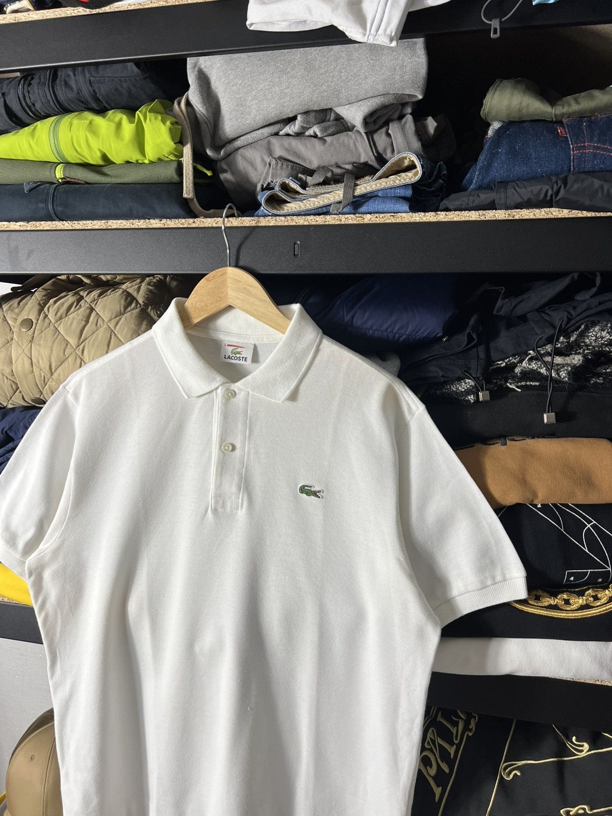 Lacoste 🔥 Lacoste Vintage Polo — White – Size 5 (L) Size US L / EU 52-54 / 3 - 3 Thumbnail