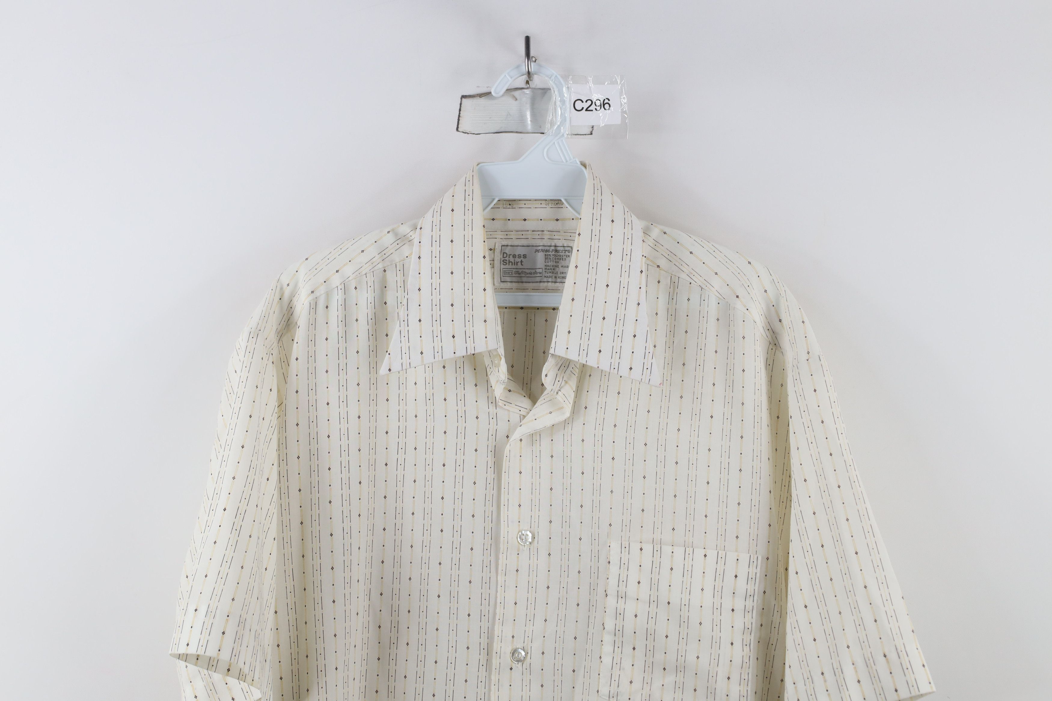 Vintage Vintage 70s Streetwear Sheer Short Sleeve Button Shirt Size US M / EU 48-50 / 2 - 2 Thumbnail