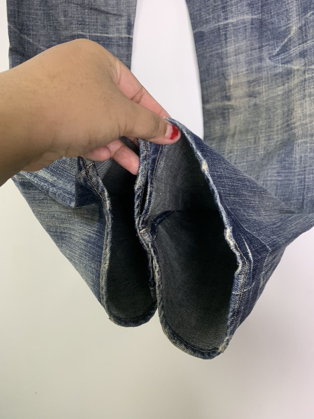 Michel Klein × Vintage Vintage distress jeans Size US 34 / EU 50 - 14 Thumbnail